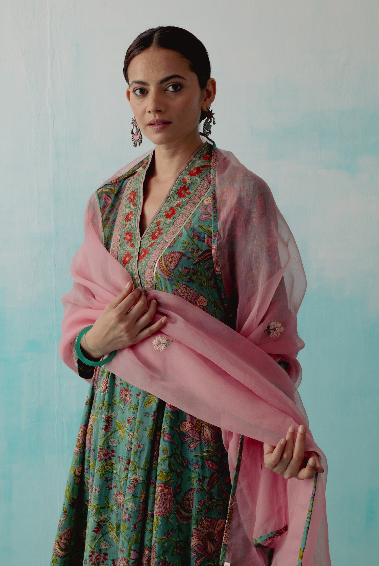 Vintage Kurta Deep Teal (8344683807019)
