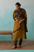 Rozana Cotton Crinkled Dupatta Ochre (8344459837739)