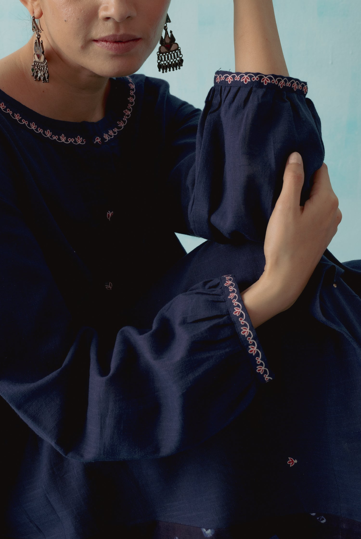 Anaya Kurta Indigo ( Set of 2 ) (8344695177515)