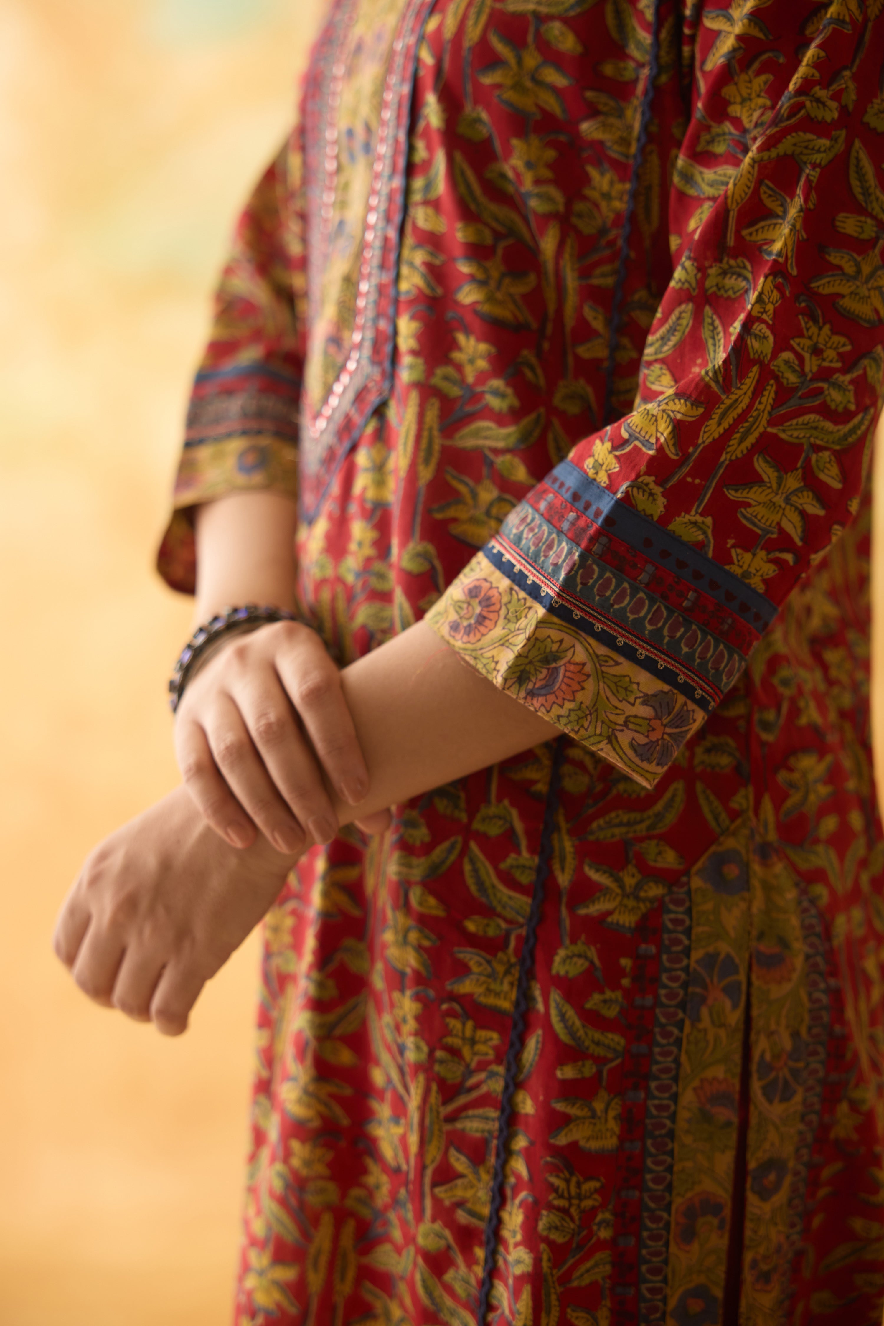 Rozana Kurta Red Green (10009532301611)