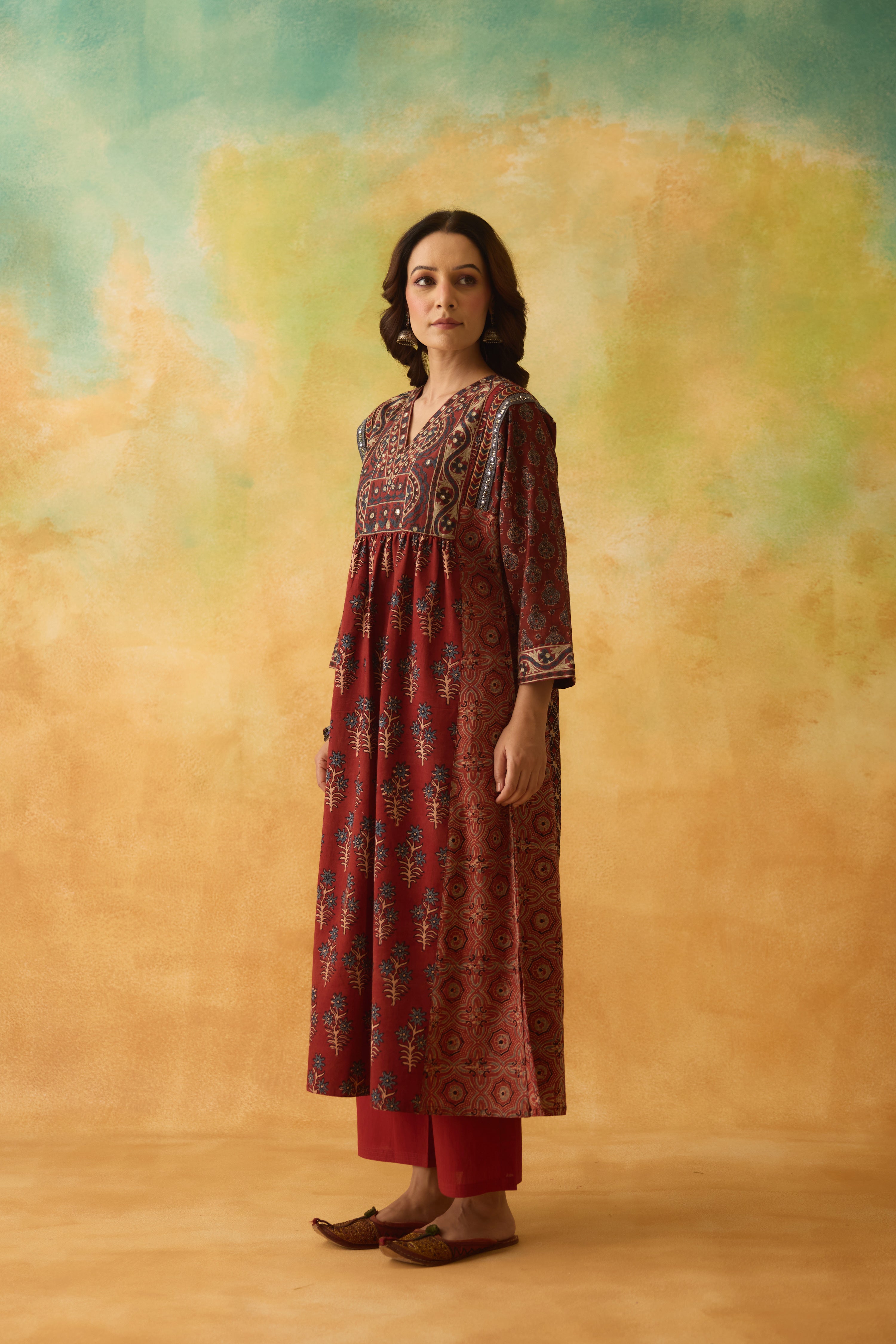 Meera Pant Maroon (10002431246635)