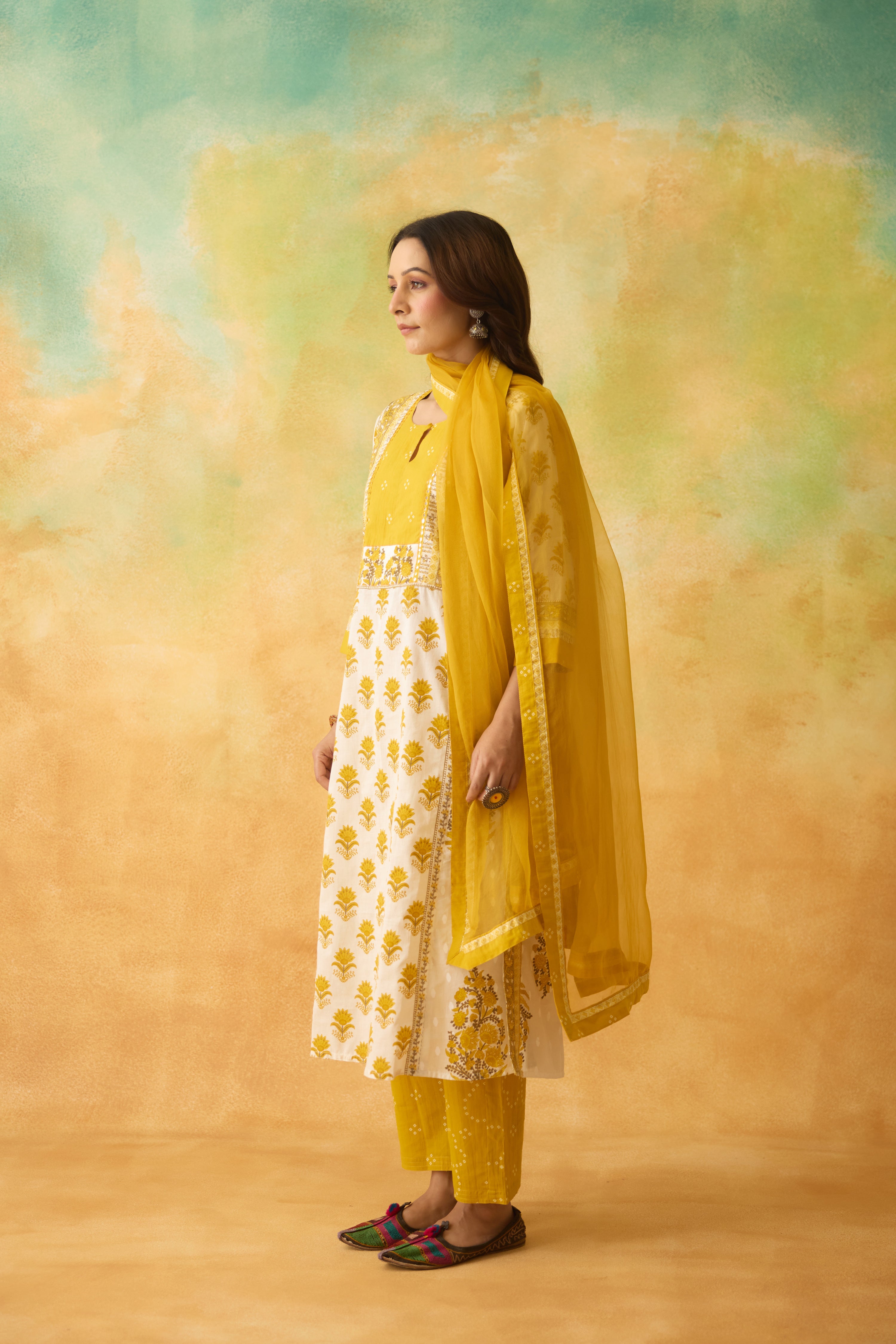 Medh Dupatta Yellow (10005060780331)