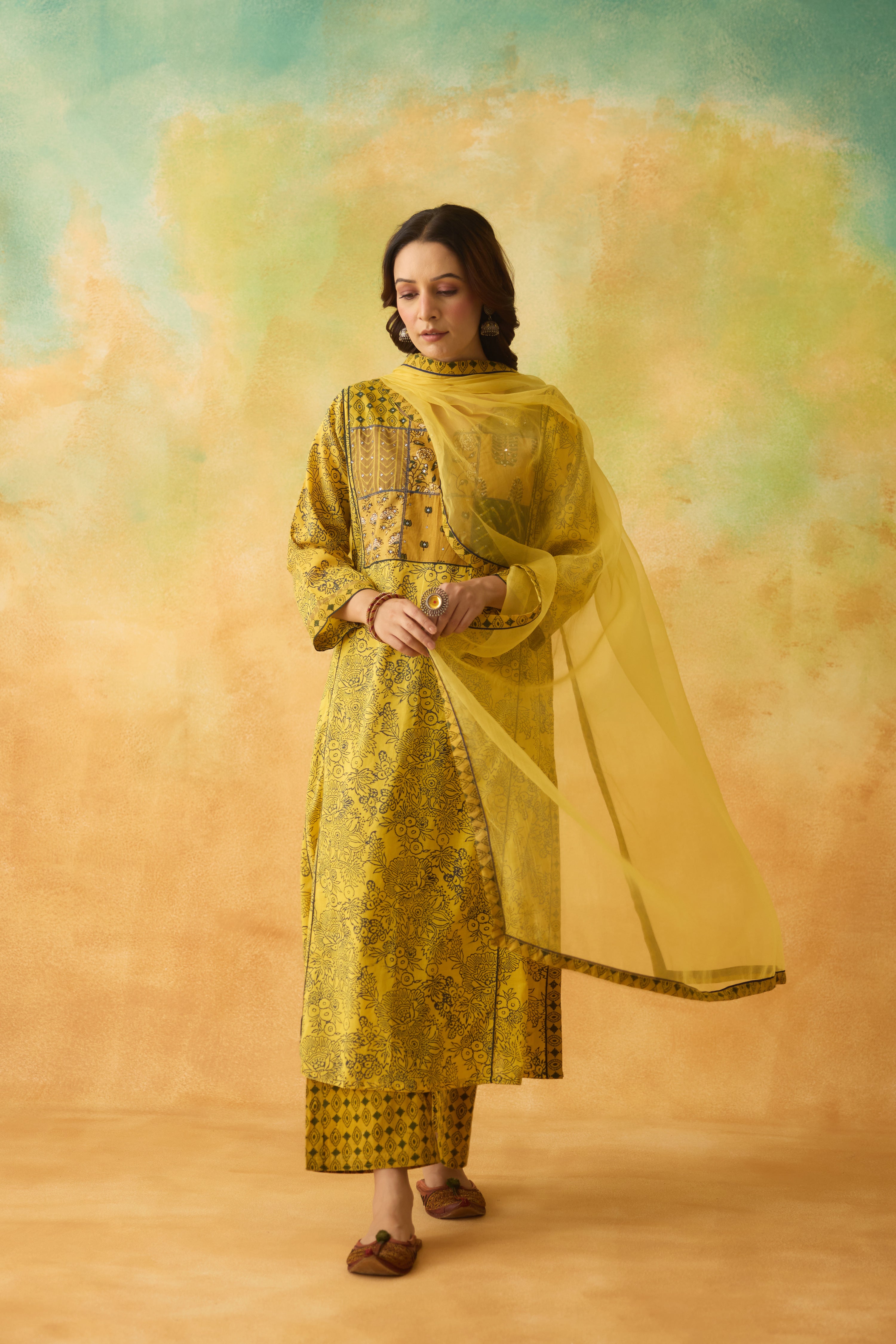 Tulsi Dupatta Yellow (10003078676779)