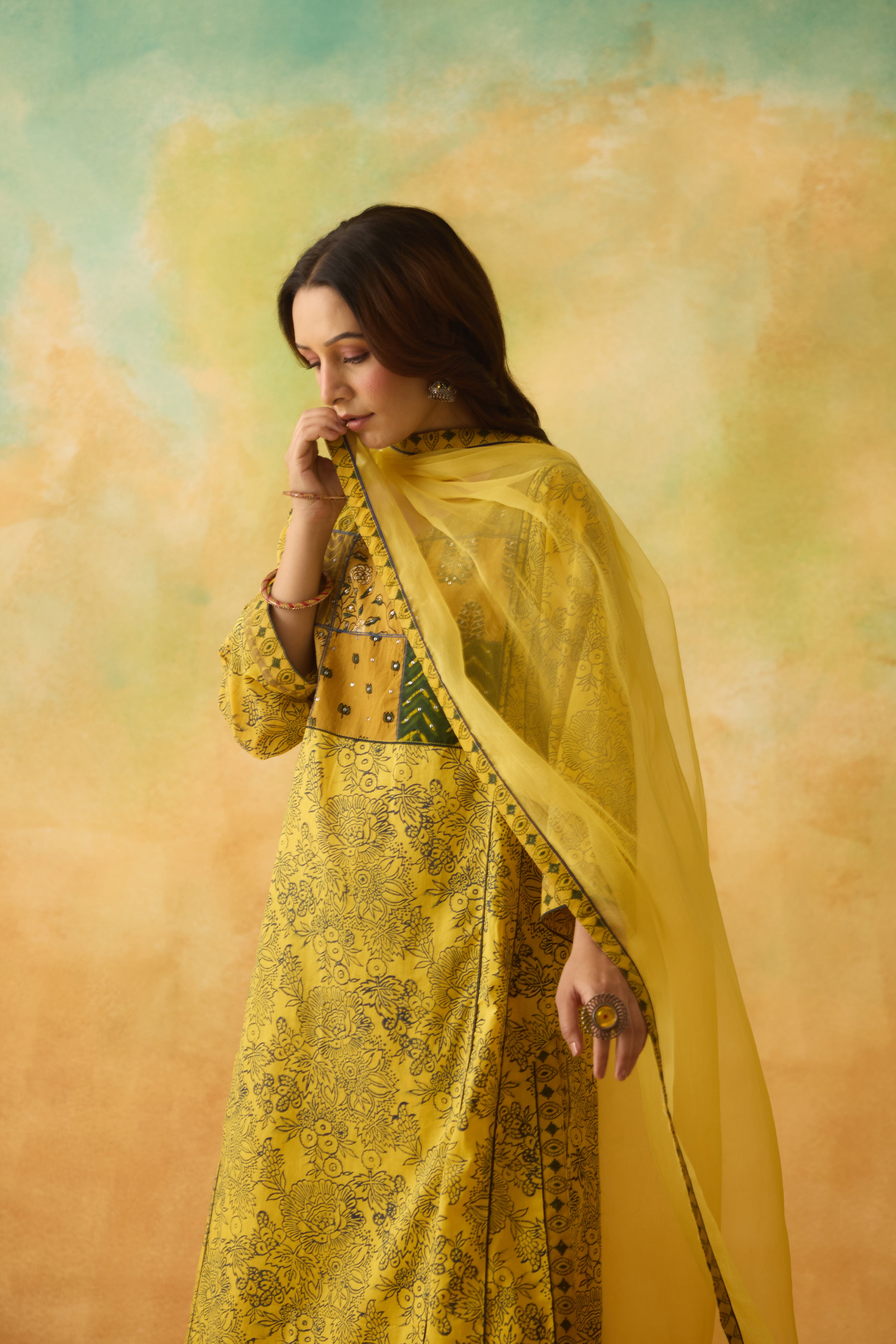 Tulsi Kurta Yellow Green (10003064357163)