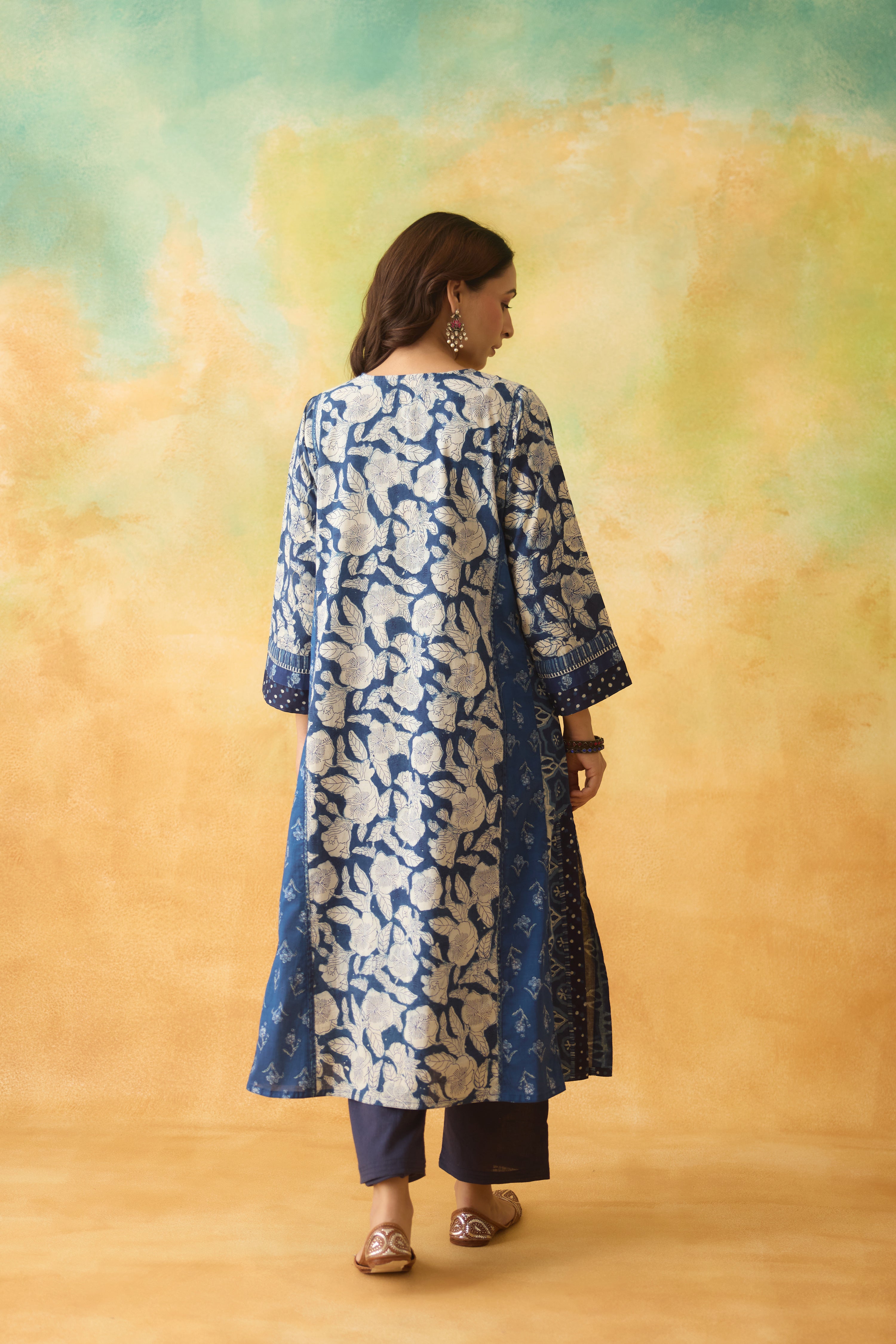 Adya Kurta Blue White (10004466630955)