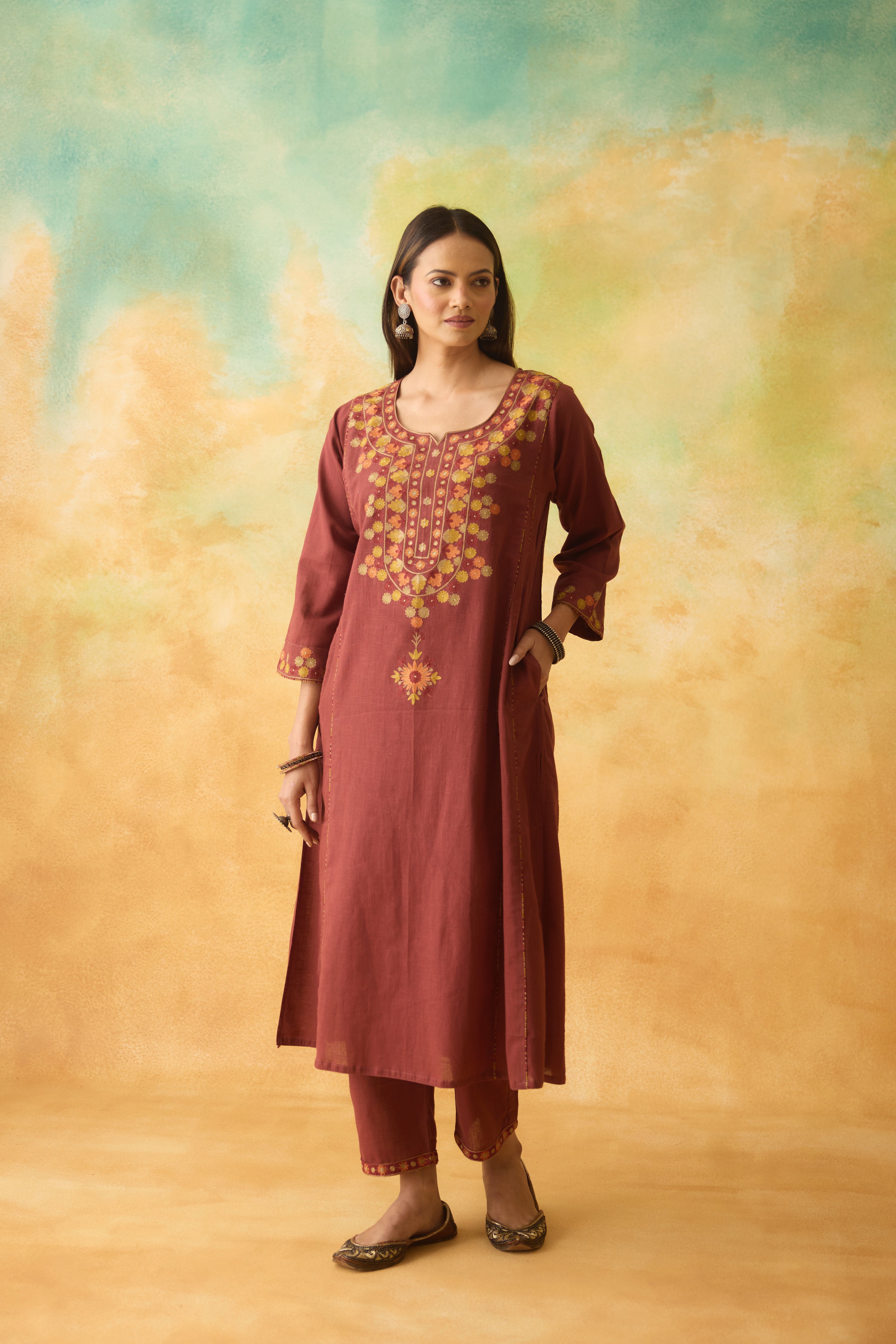 Tulsi Kurta Maroon (10002371772715)