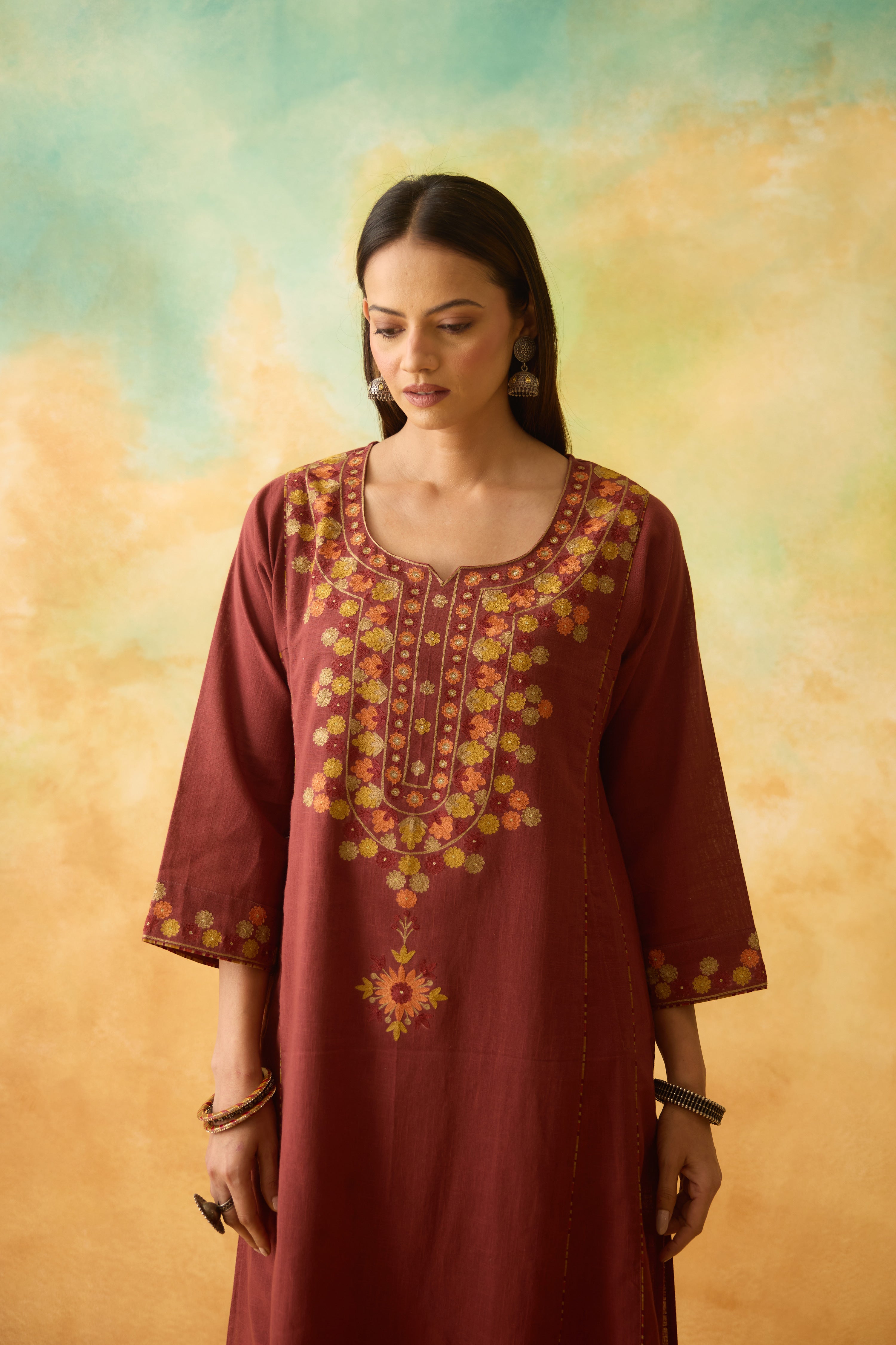 Tulsi Kurta Maroon (10002371772715)