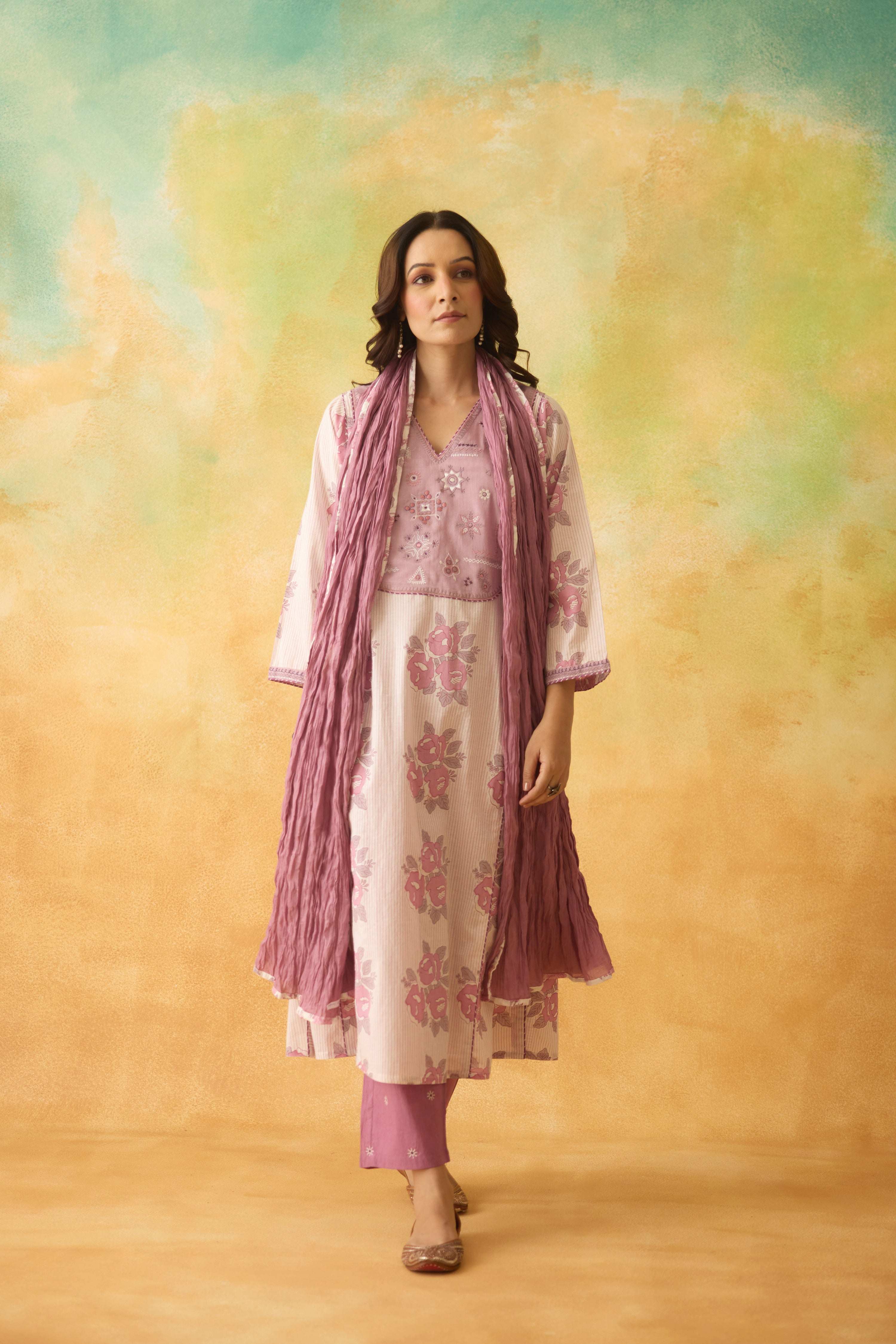 Tulsi Dupatta Mauve (10001914396971)