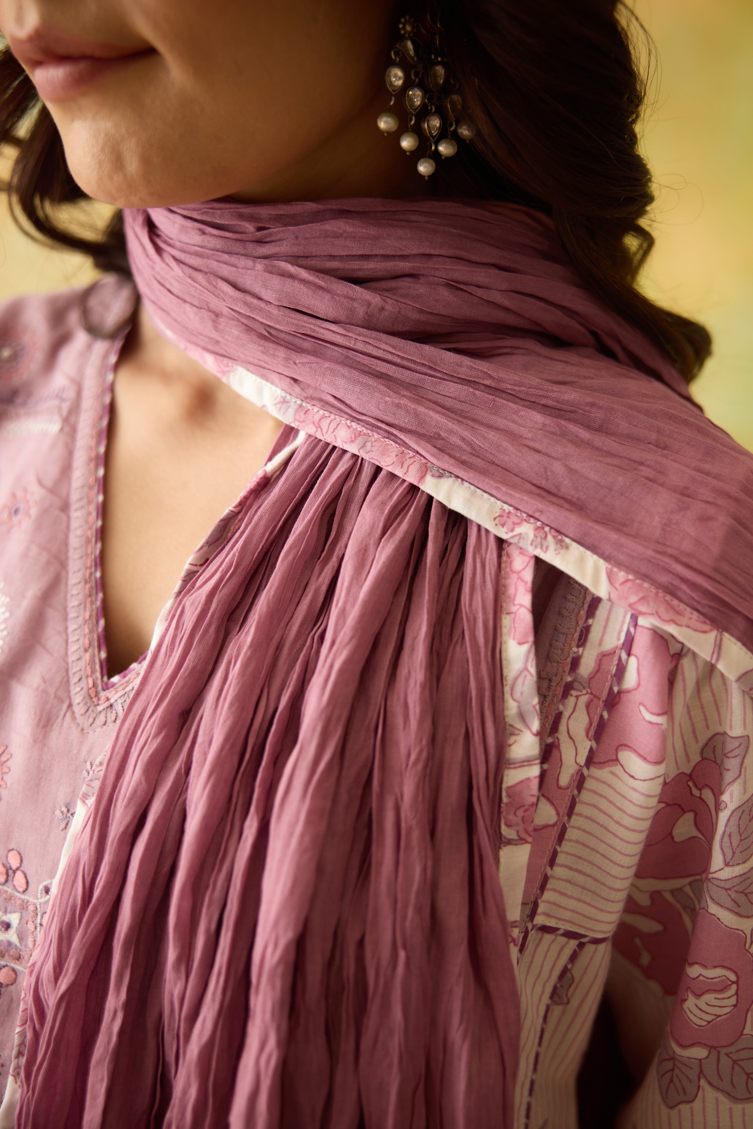Tulsi Dupatta Mauve (10001914396971)