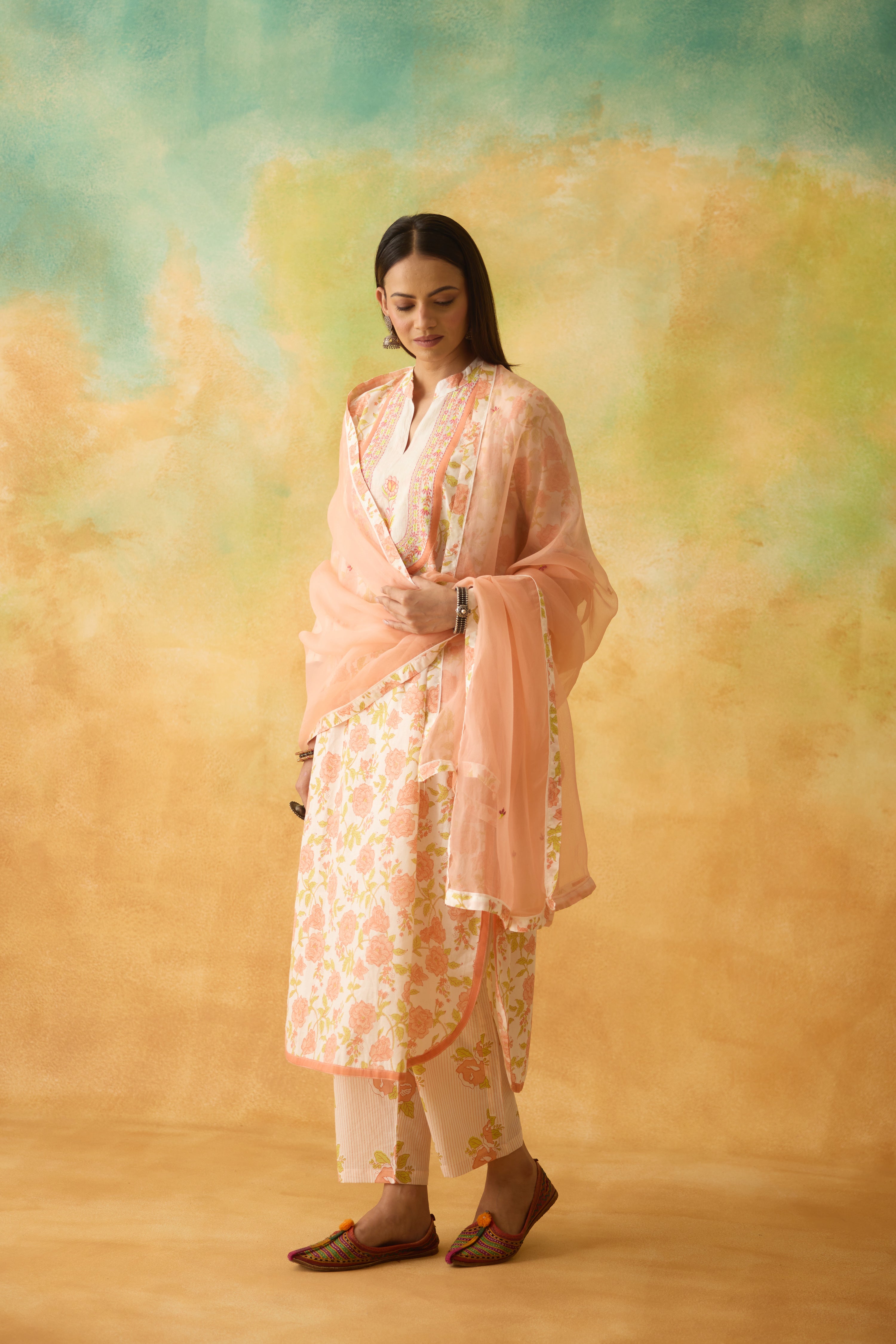 Meher Dupatta Peach (10001706549547)
