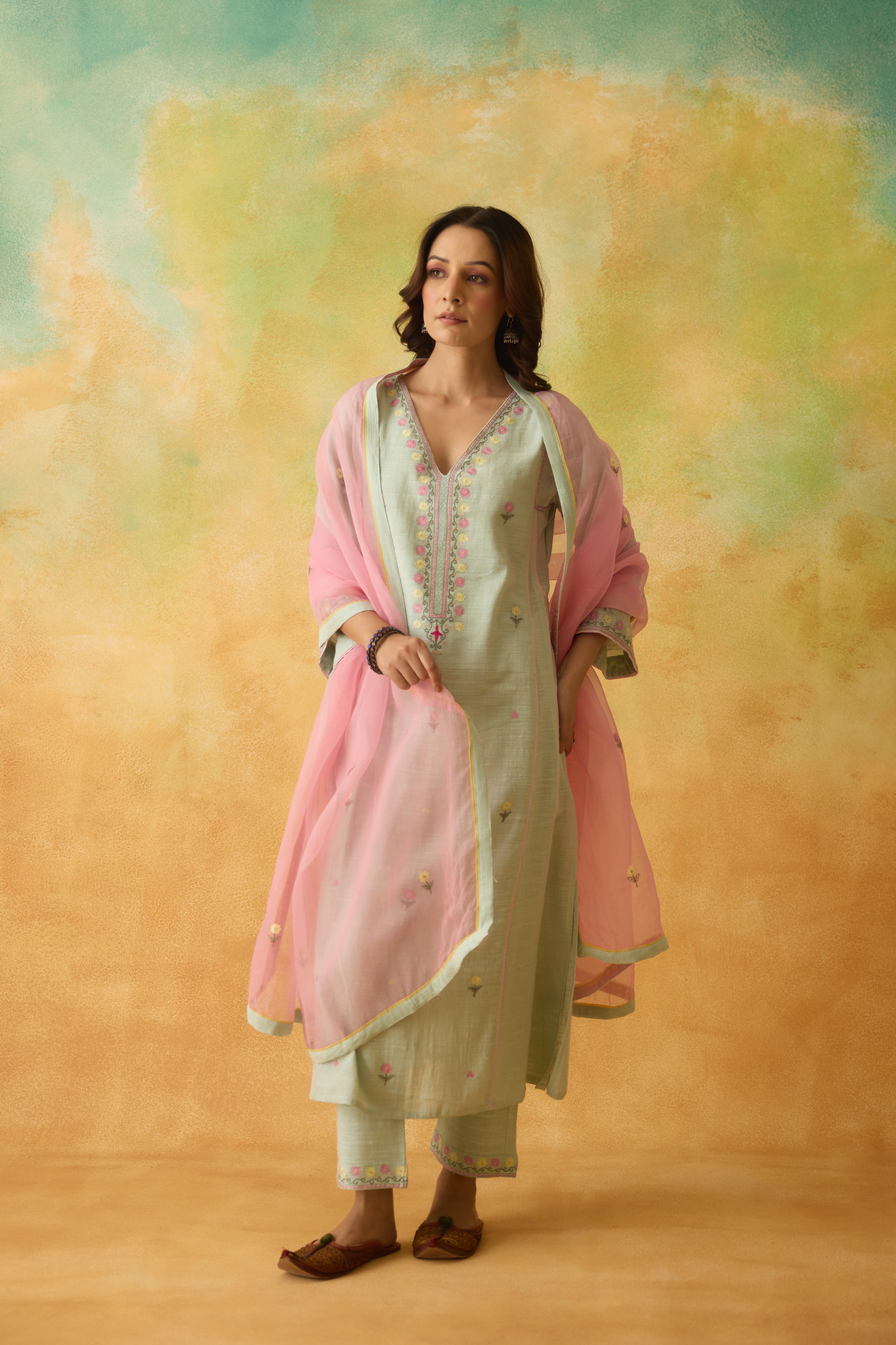 Ramya Dupatta Pink (10001676927275)