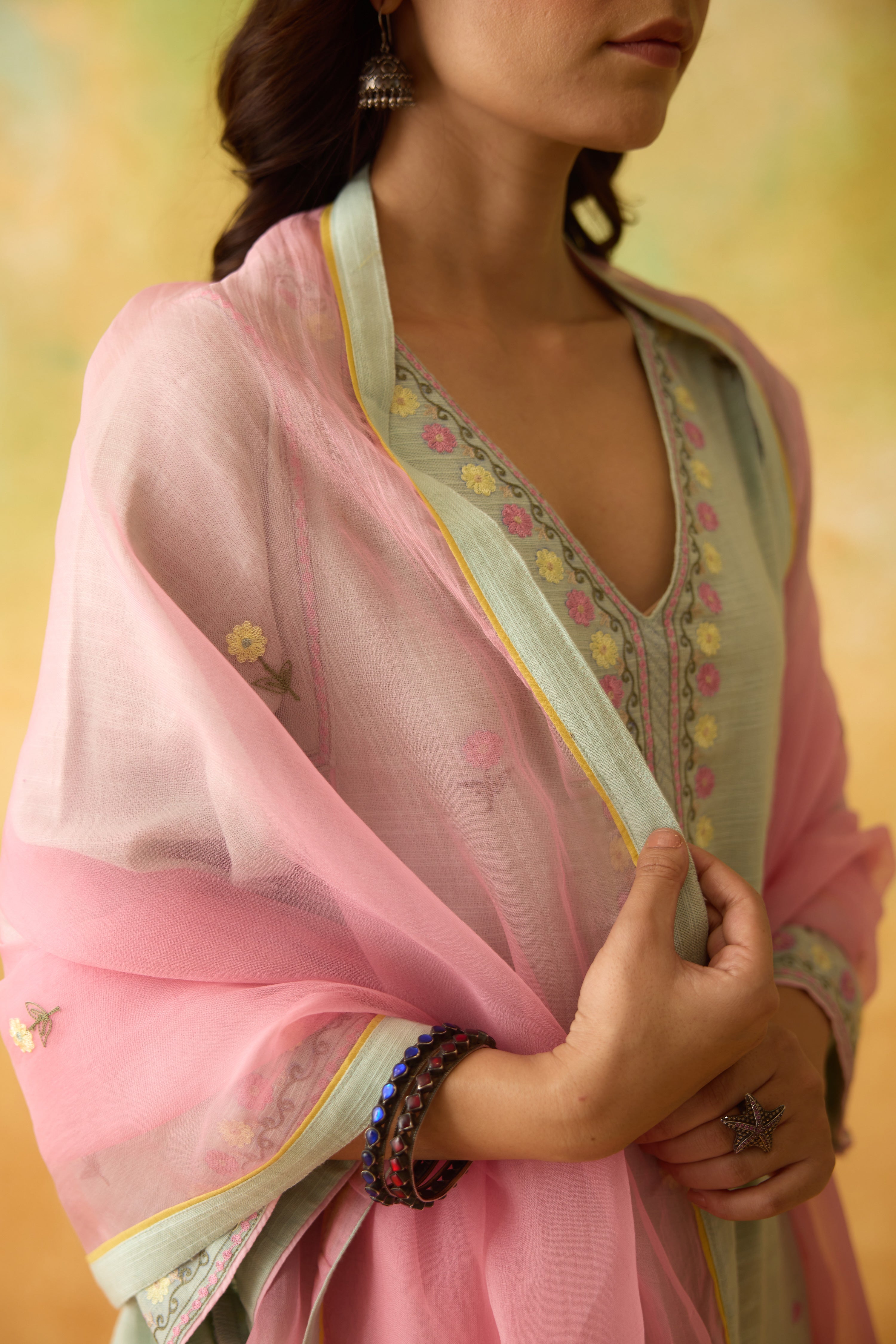 Ramya Dupatta Pink (10001676927275)