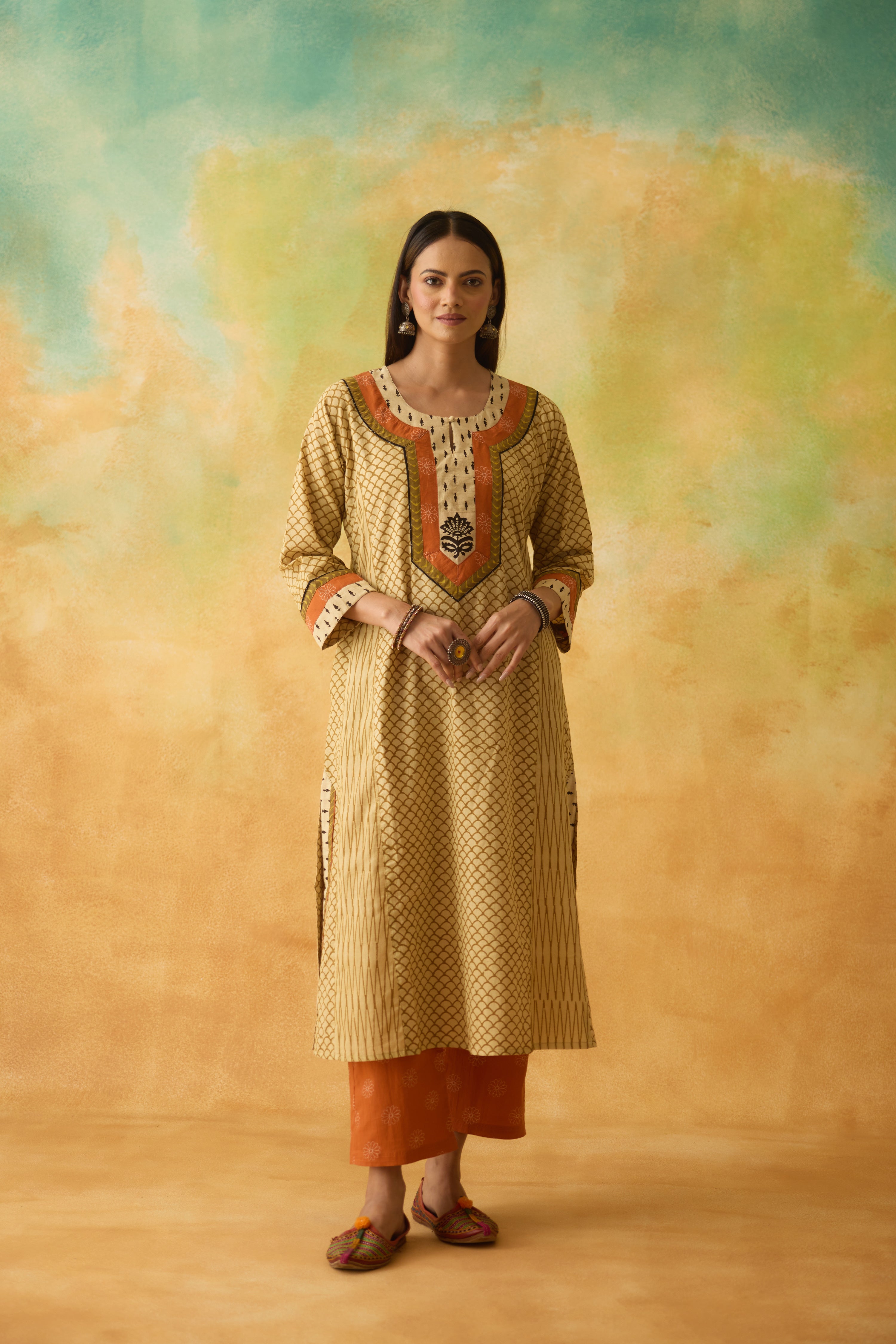 Adya Kurta Beige (10009182830891)