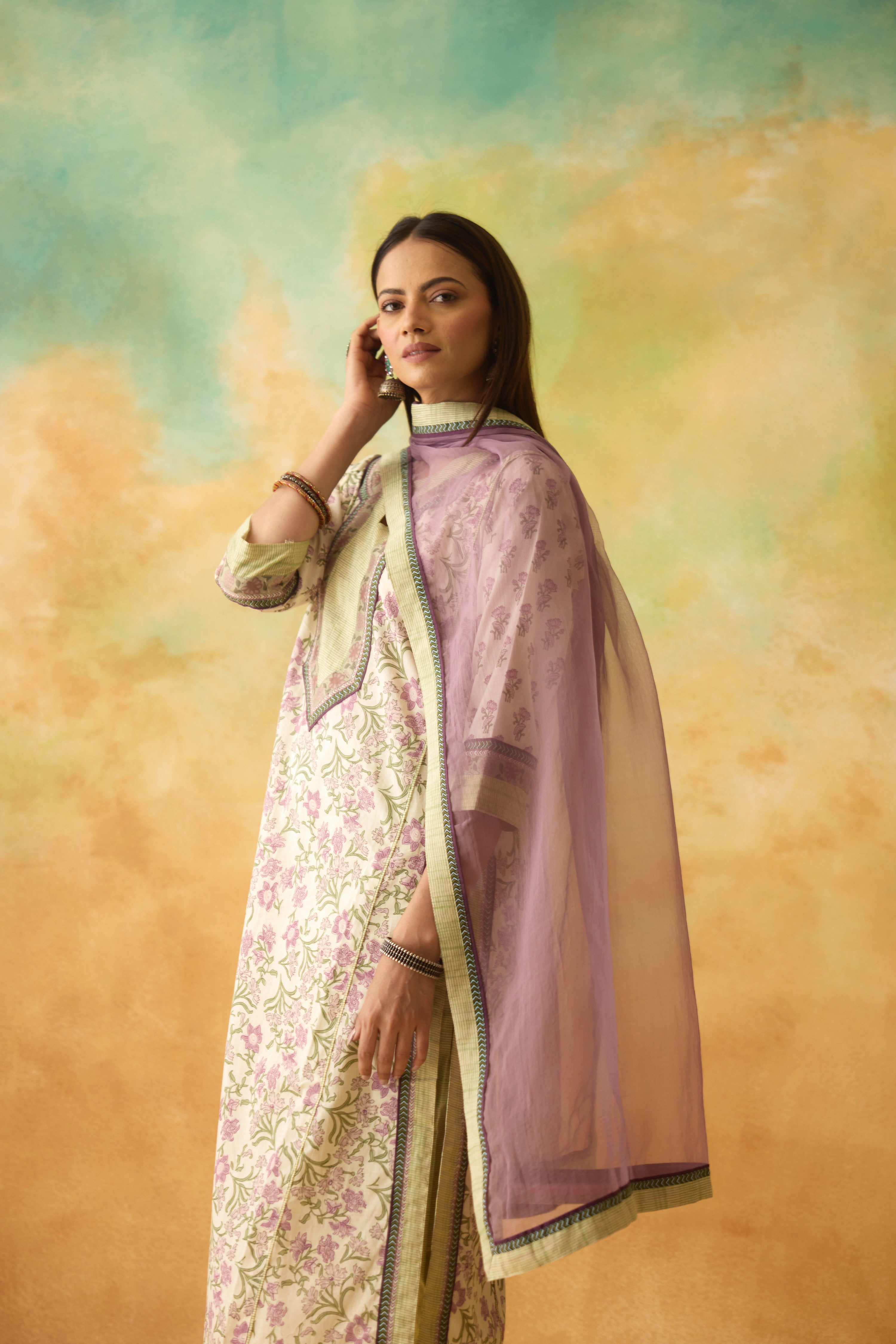 Medh Dupatta Purple (10005177991467)