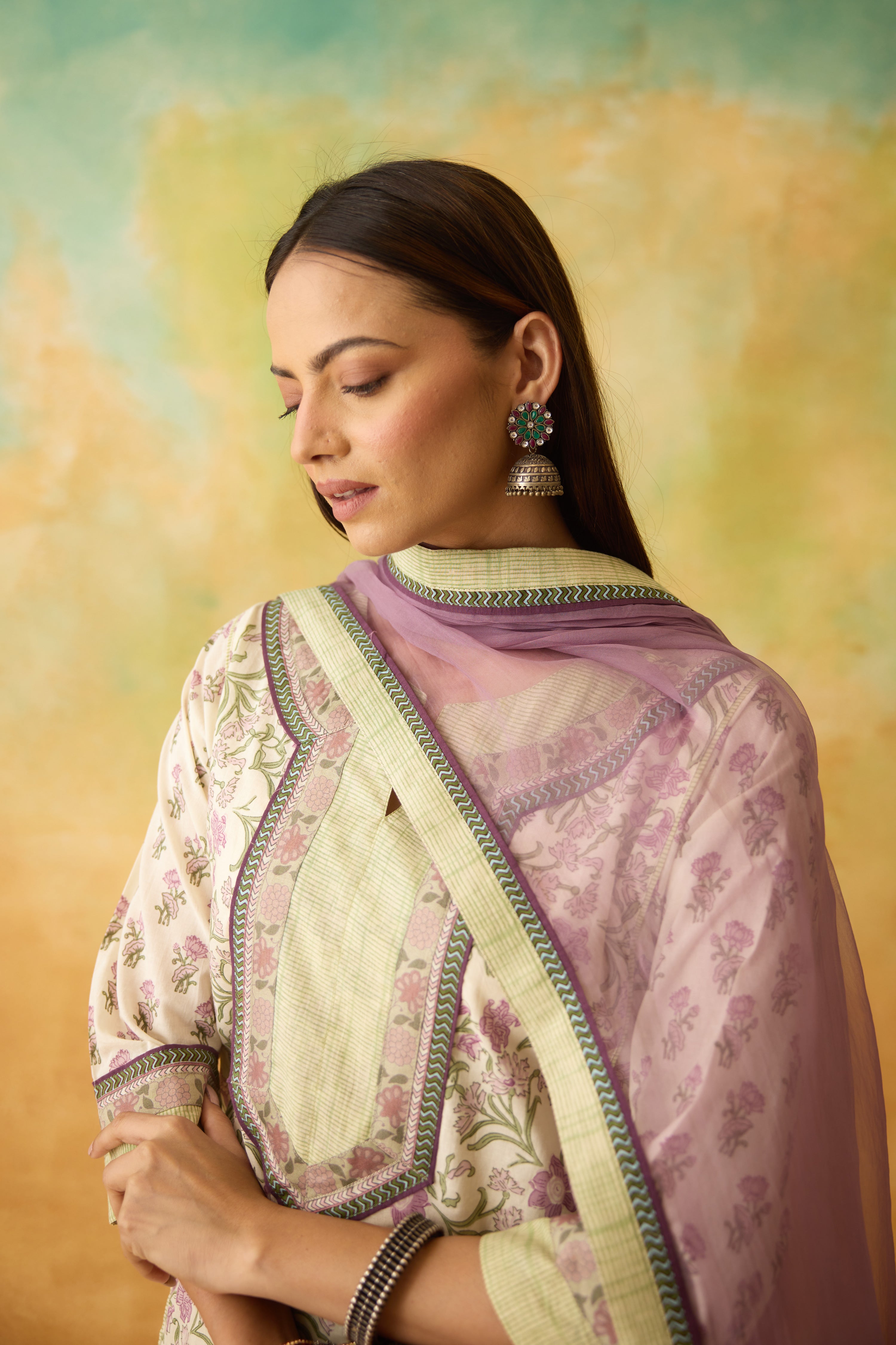 Medh Dupatta Purple (10005177991467)