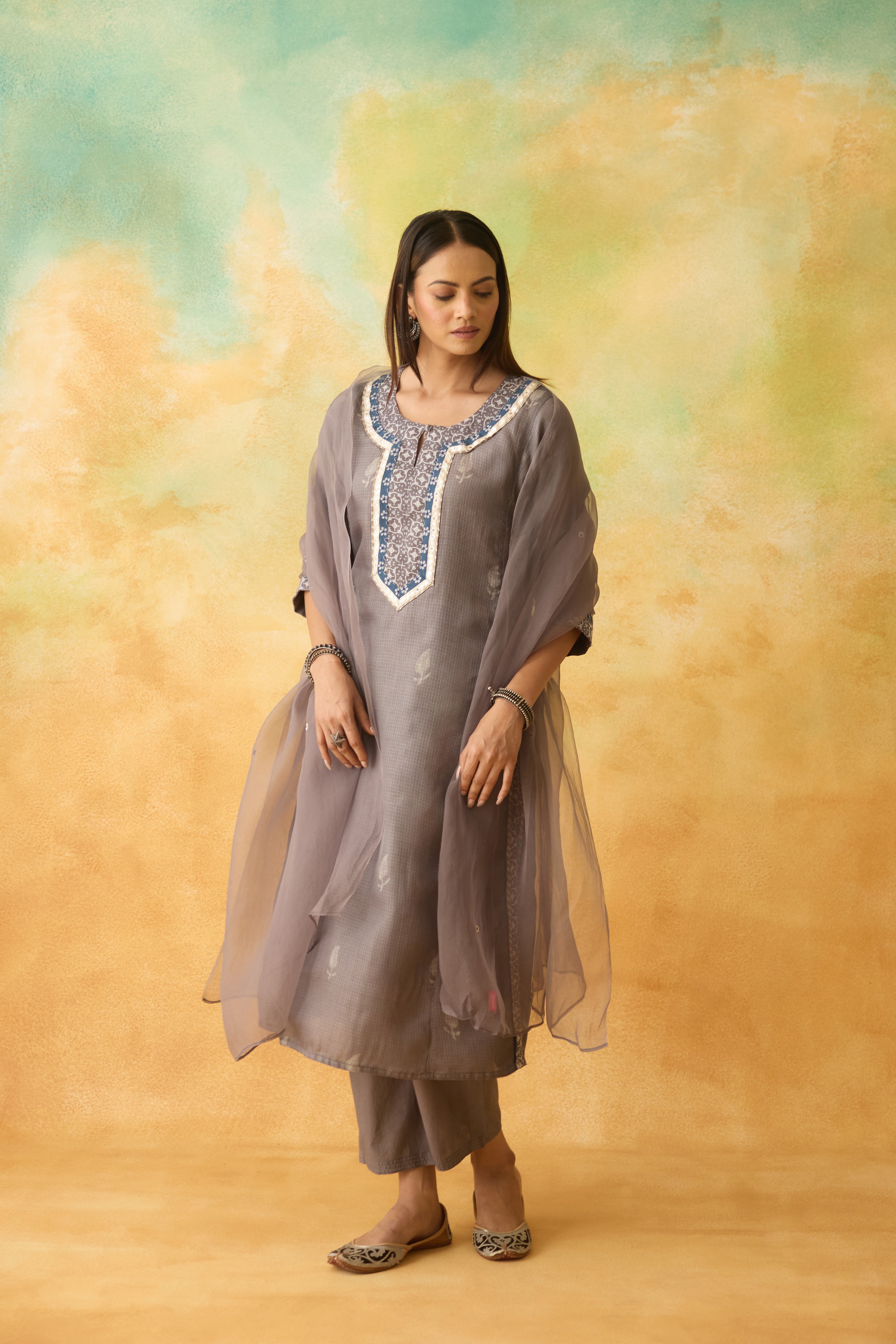 Rozana Kurta Grey (10005065335083)