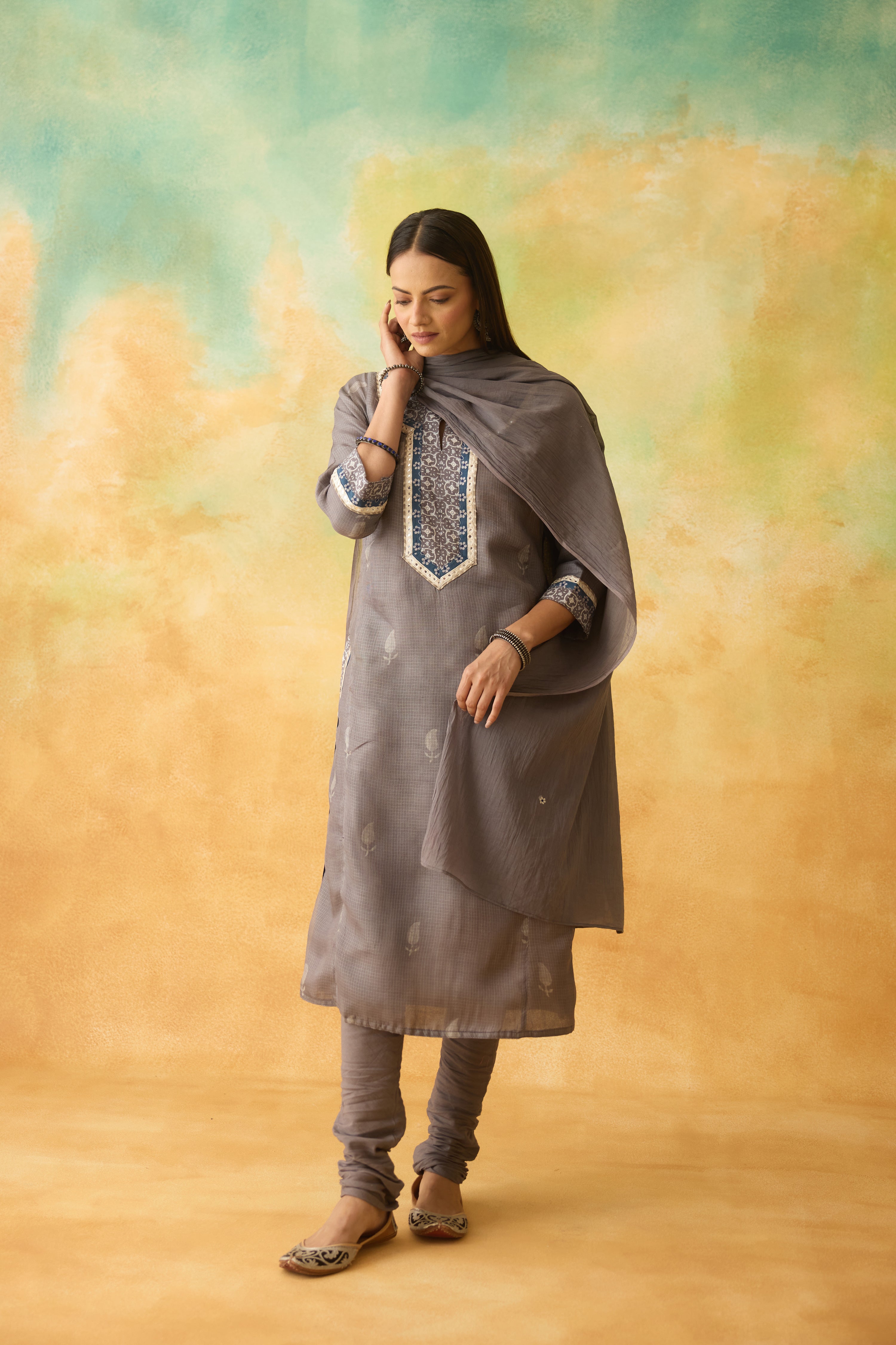 Rozana Kurta Grey (10005065335083)