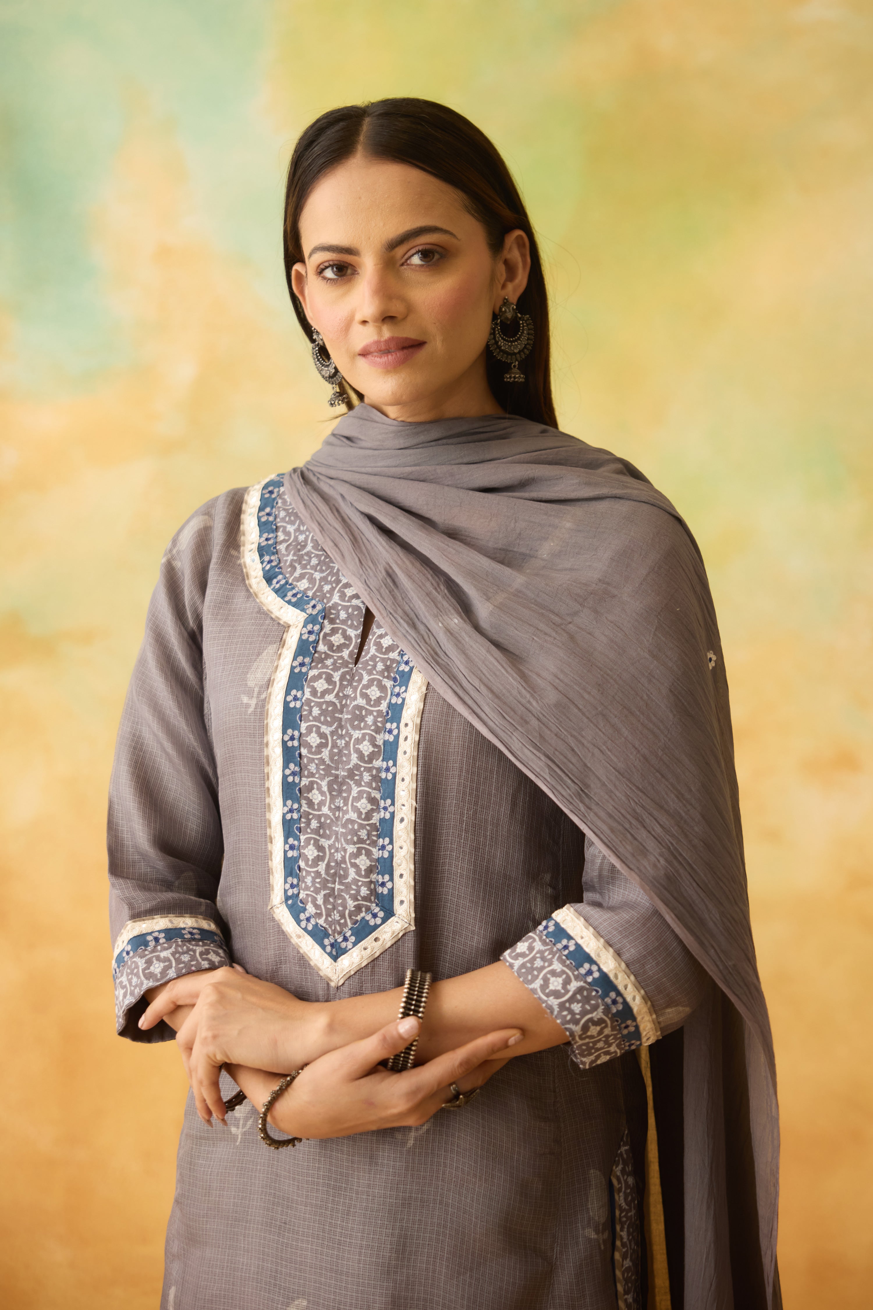 Rozana Dupatta Grey (10005079392555)