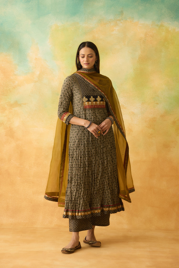Medh Dupatta Mustard (10004655571243)