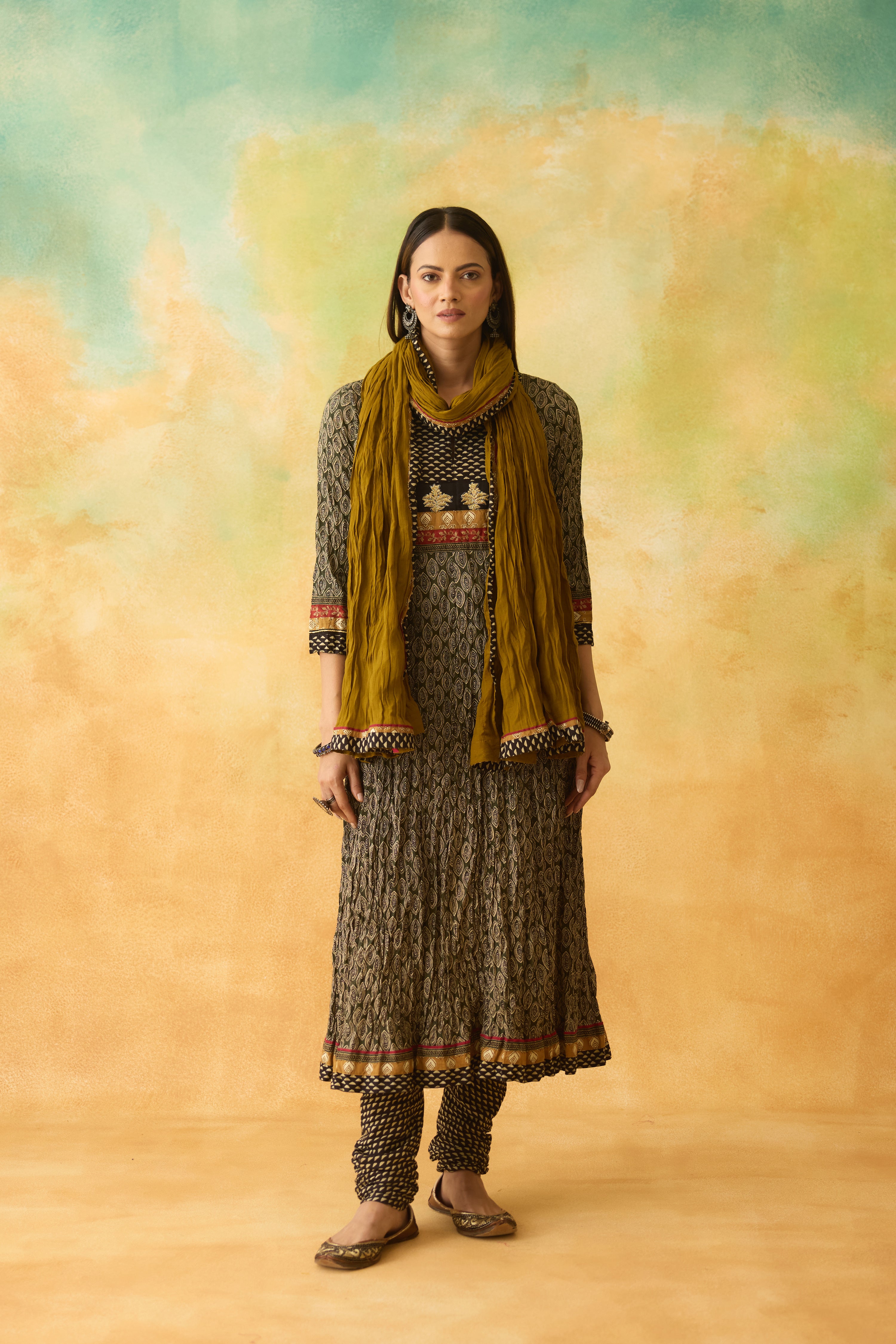 Rozana Dupatta Mustard (10004649214251)