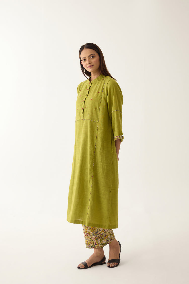 Veda Kurta Lime Green (10003132711211)