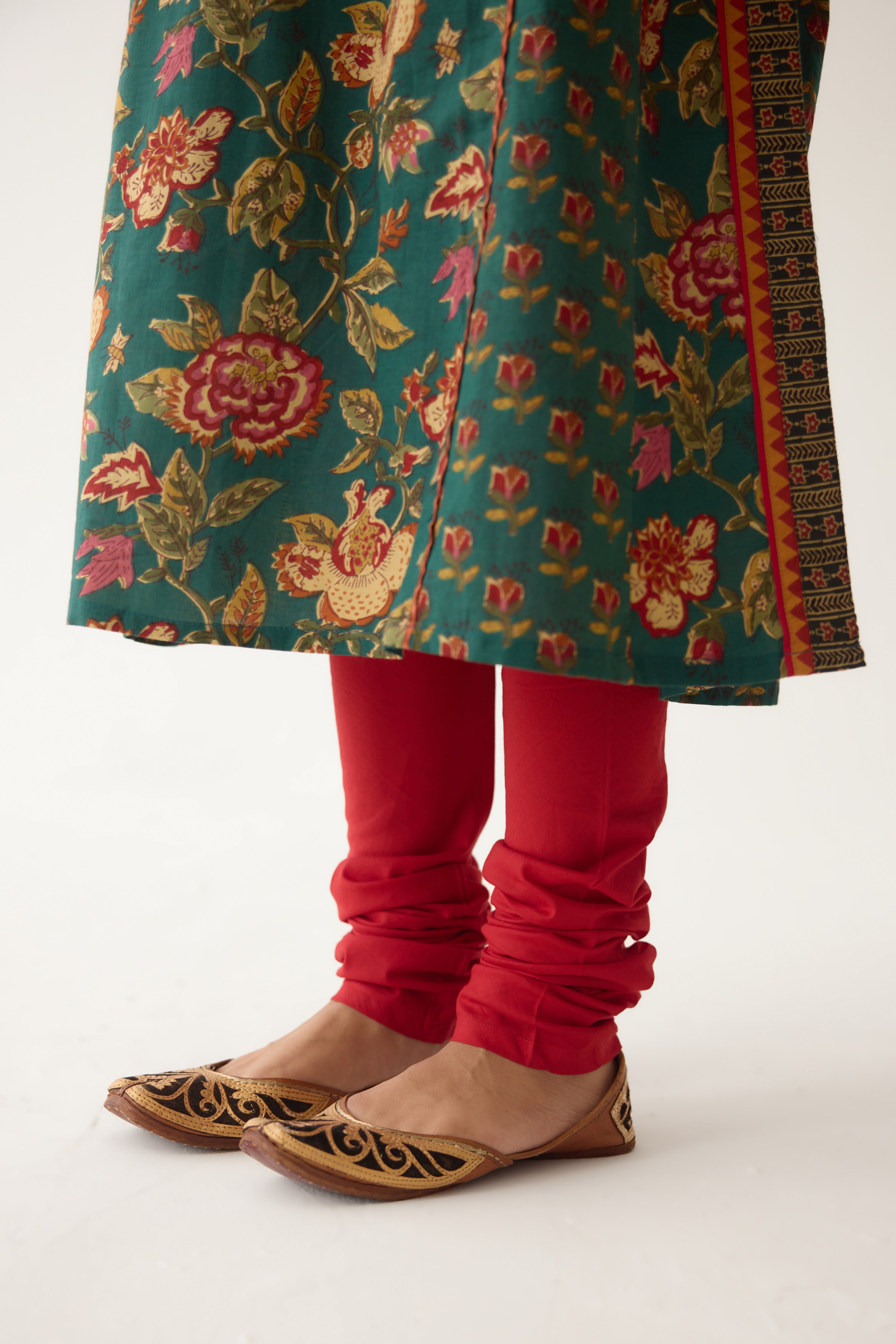 Adya Kurta Green/ Red (Set of 3) (9996981600555)