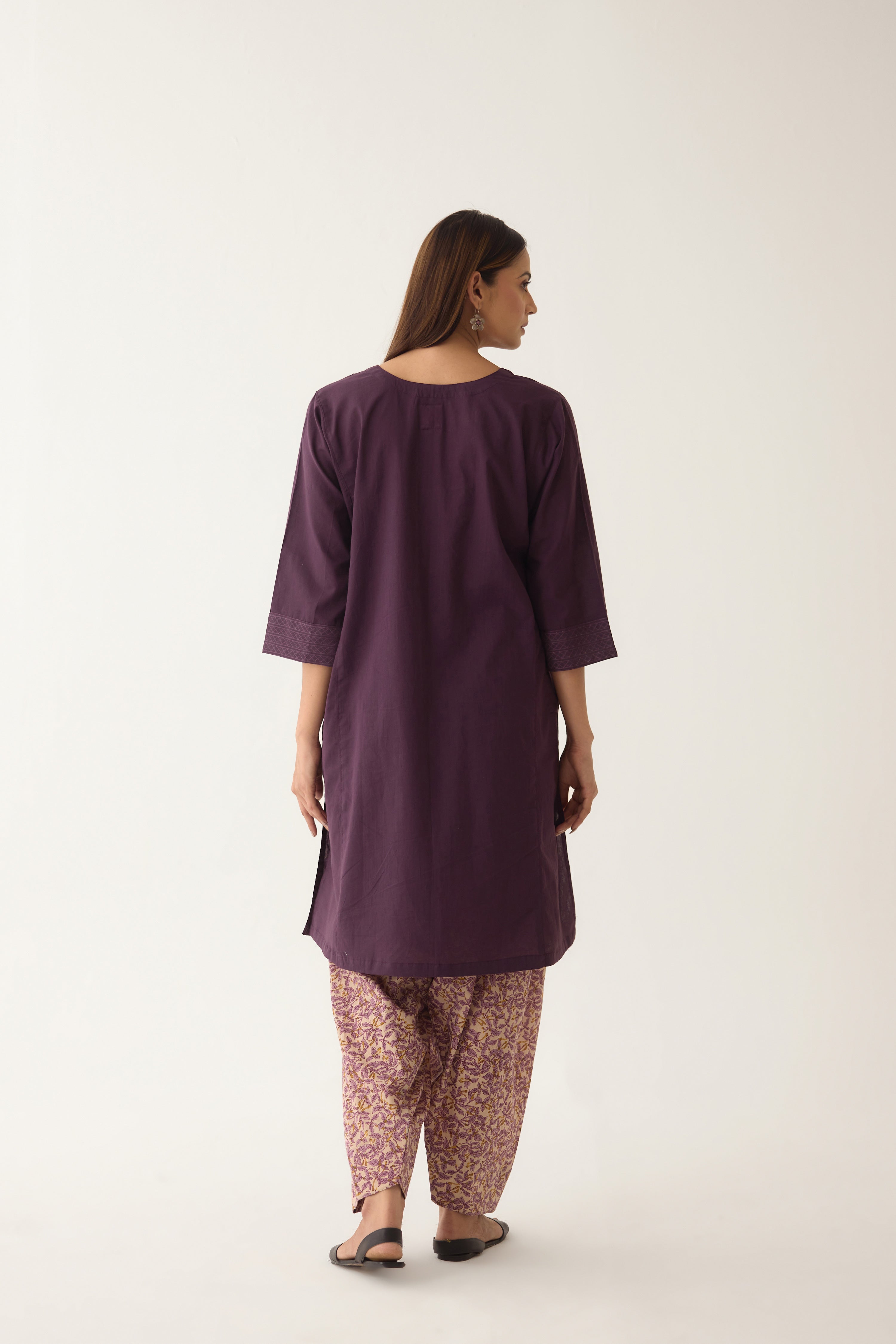 Lavanya Kurta Purple (10003085328683)