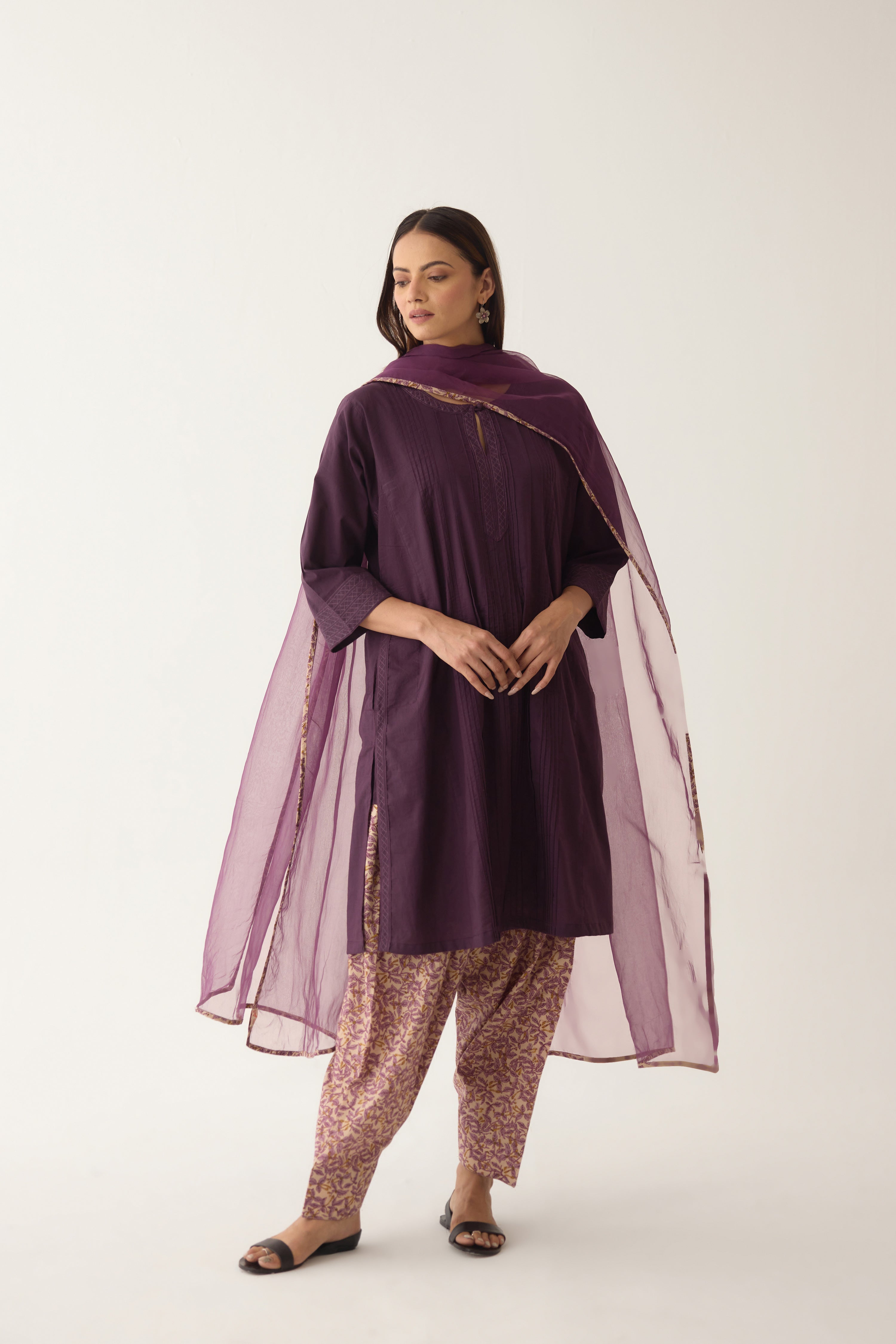 Lavanya Kurta Purple (10003085328683)