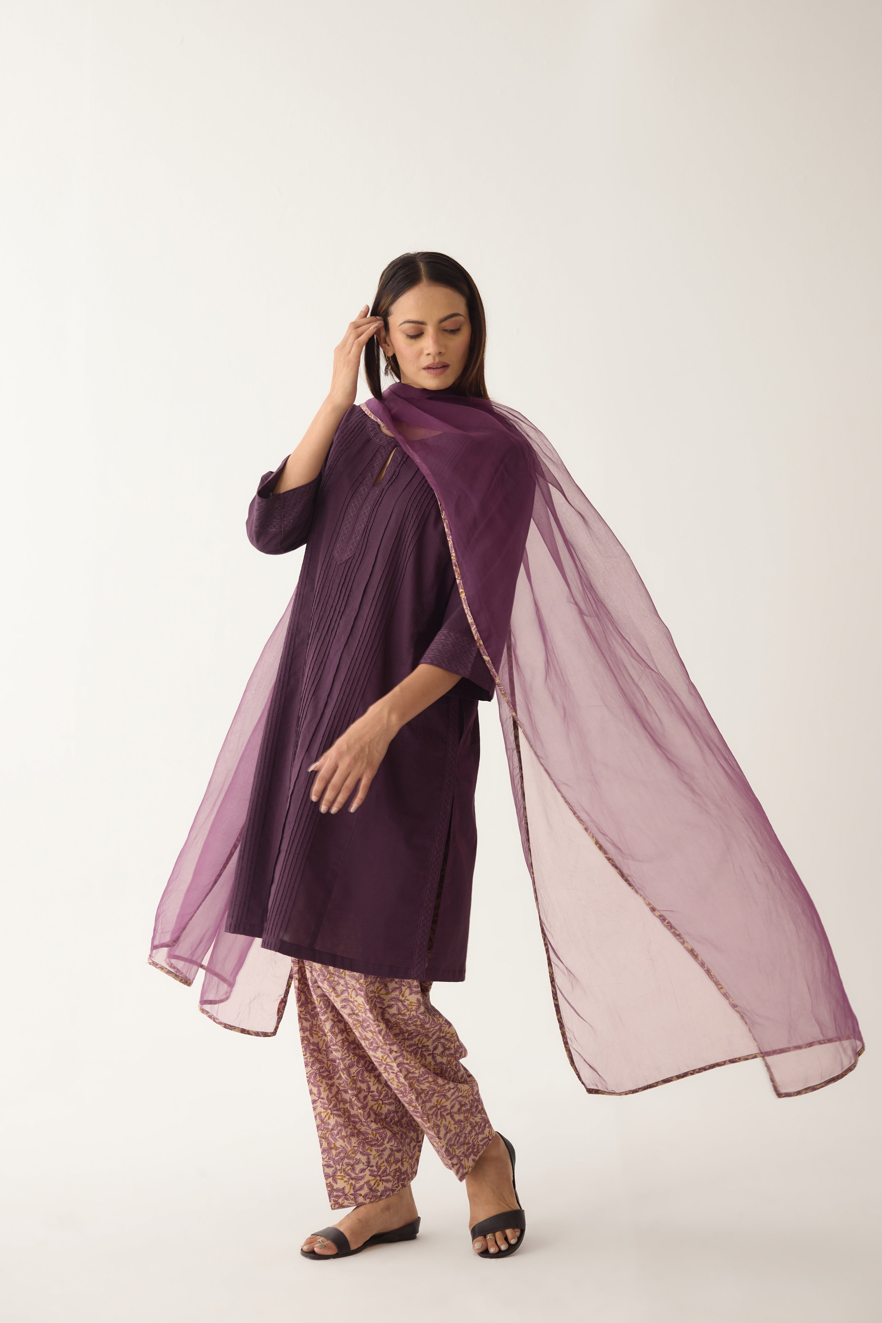 Lavanya Dupatta Light Purple (10003115770155)