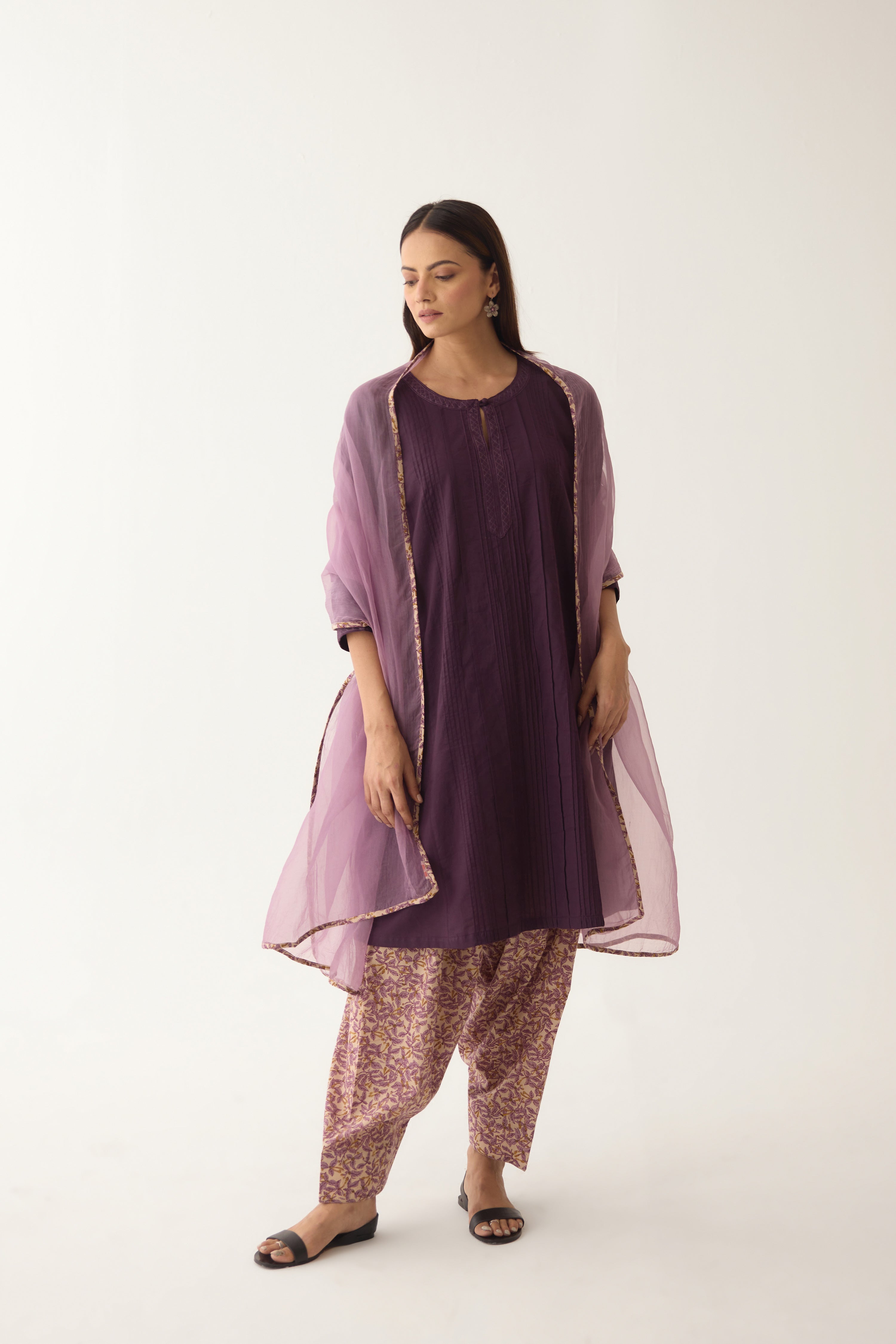 Lavanya Kurta Purple (10003085328683)