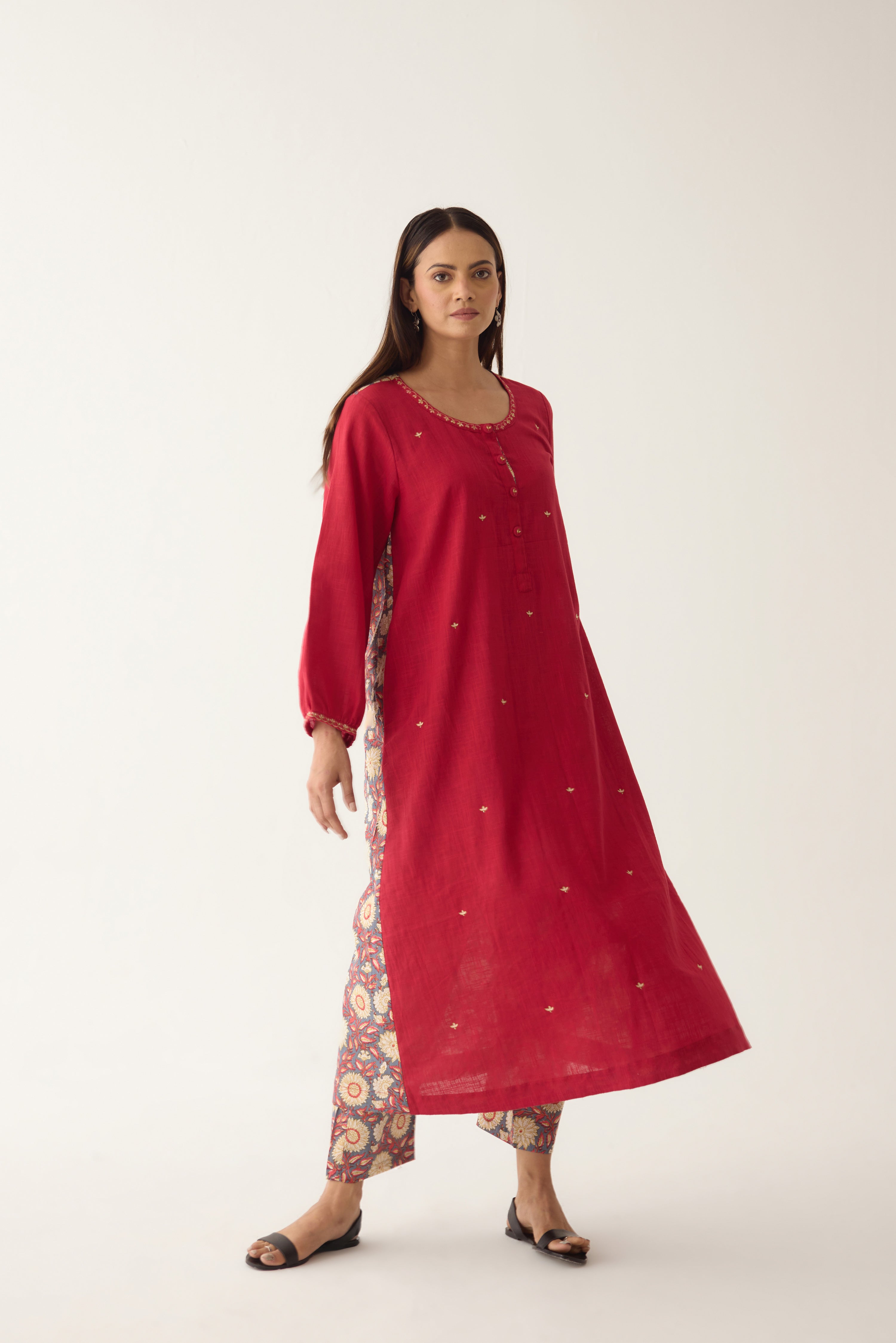 Anaya Kurta Pink (10003129860395)