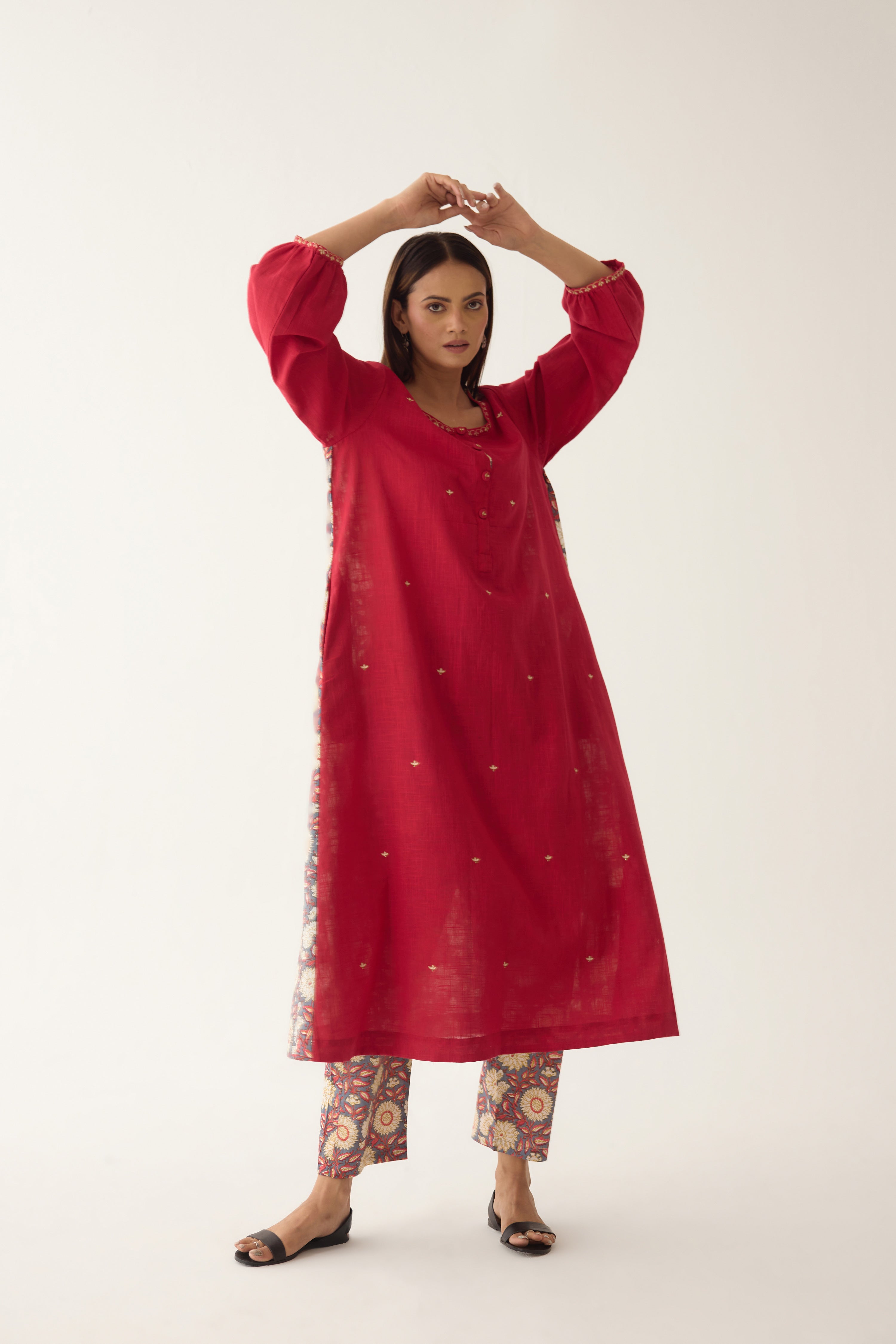 Anaya Kurta Pink (10003129860395)