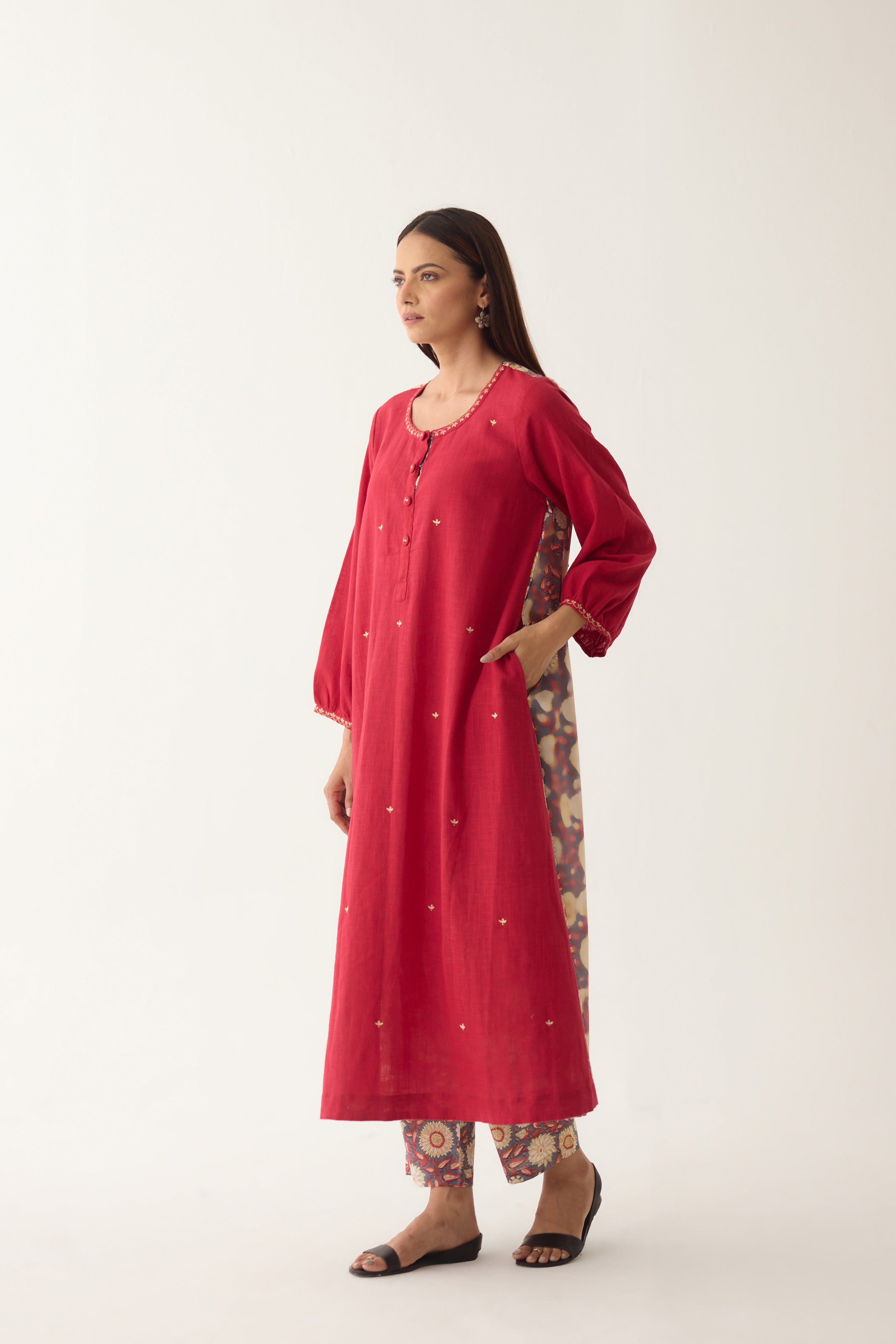 Anaya Kurta Pink (10003129860395)