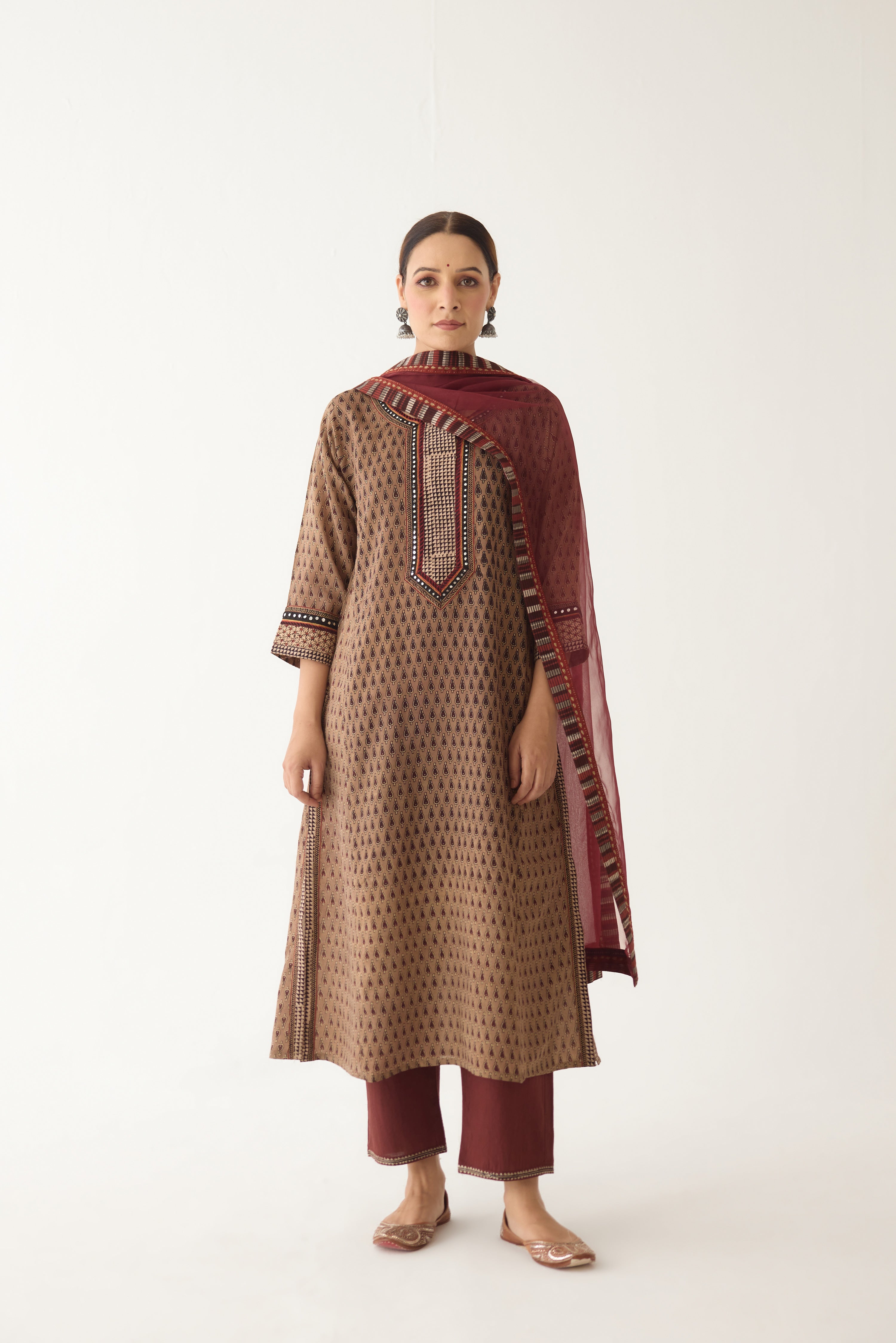 Medh Dupatta Brown