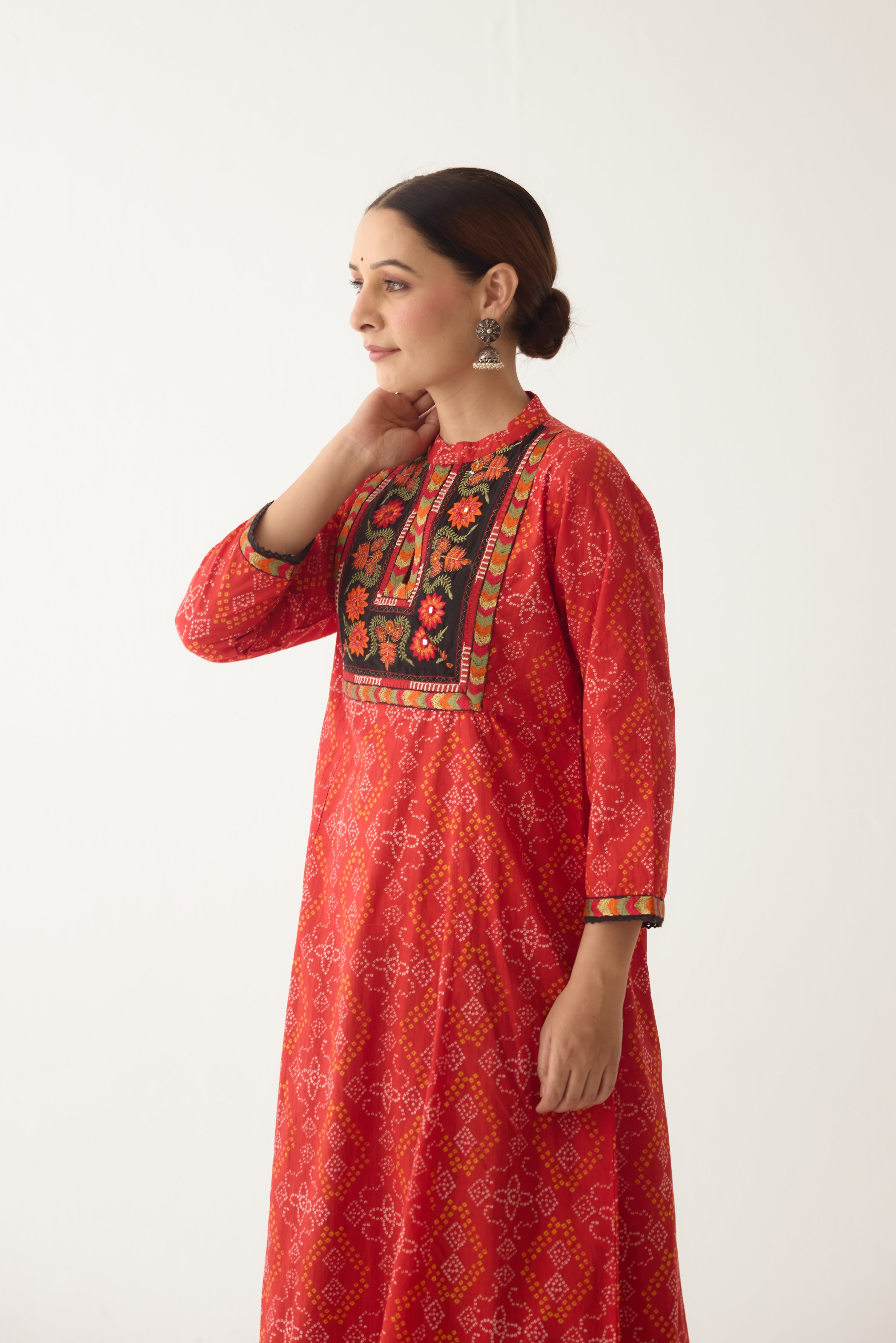 Neera Kurta Red  (Set of 2) (9997428949291)