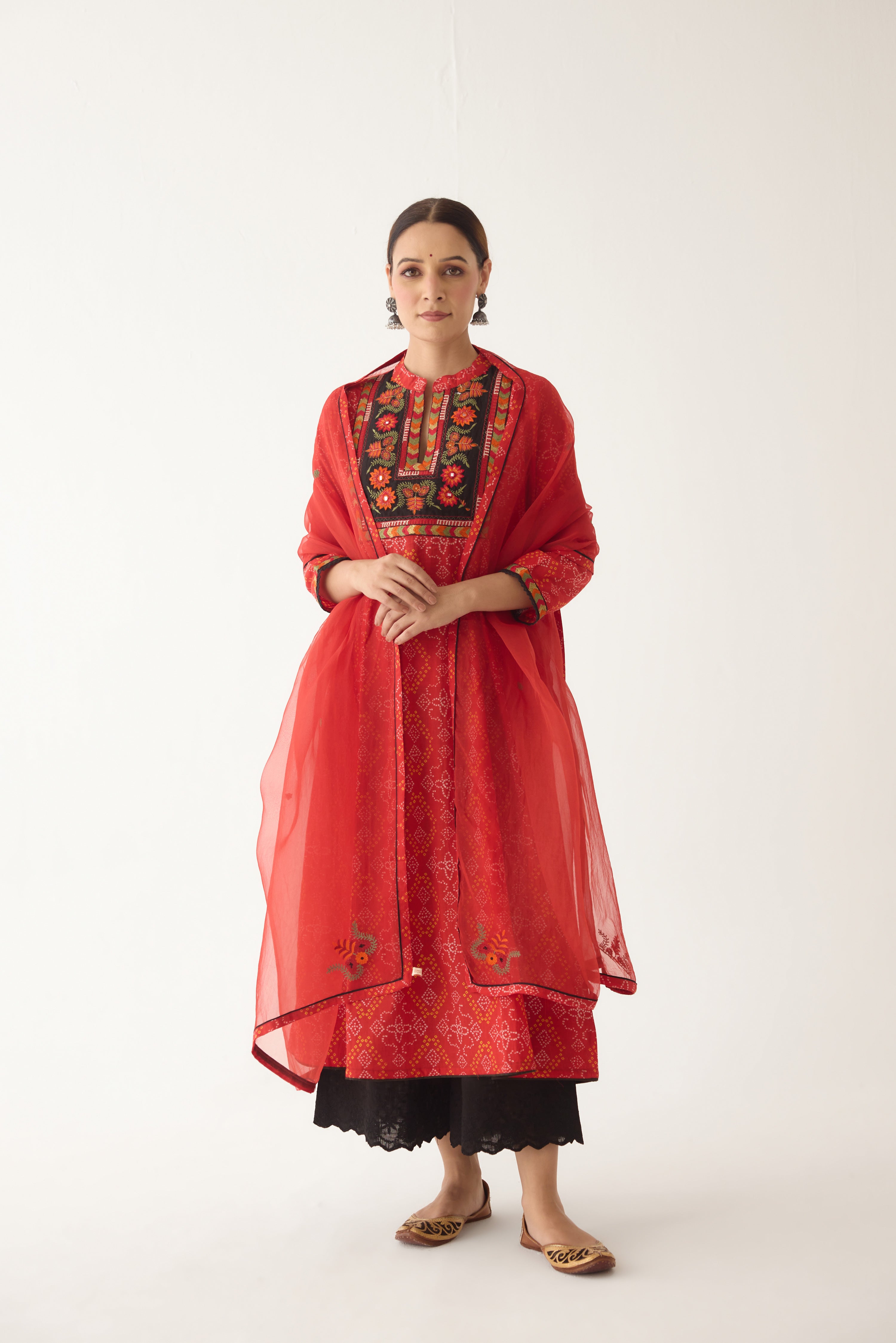 Neera Kurta Red  (Set of 2) (9997428949291)