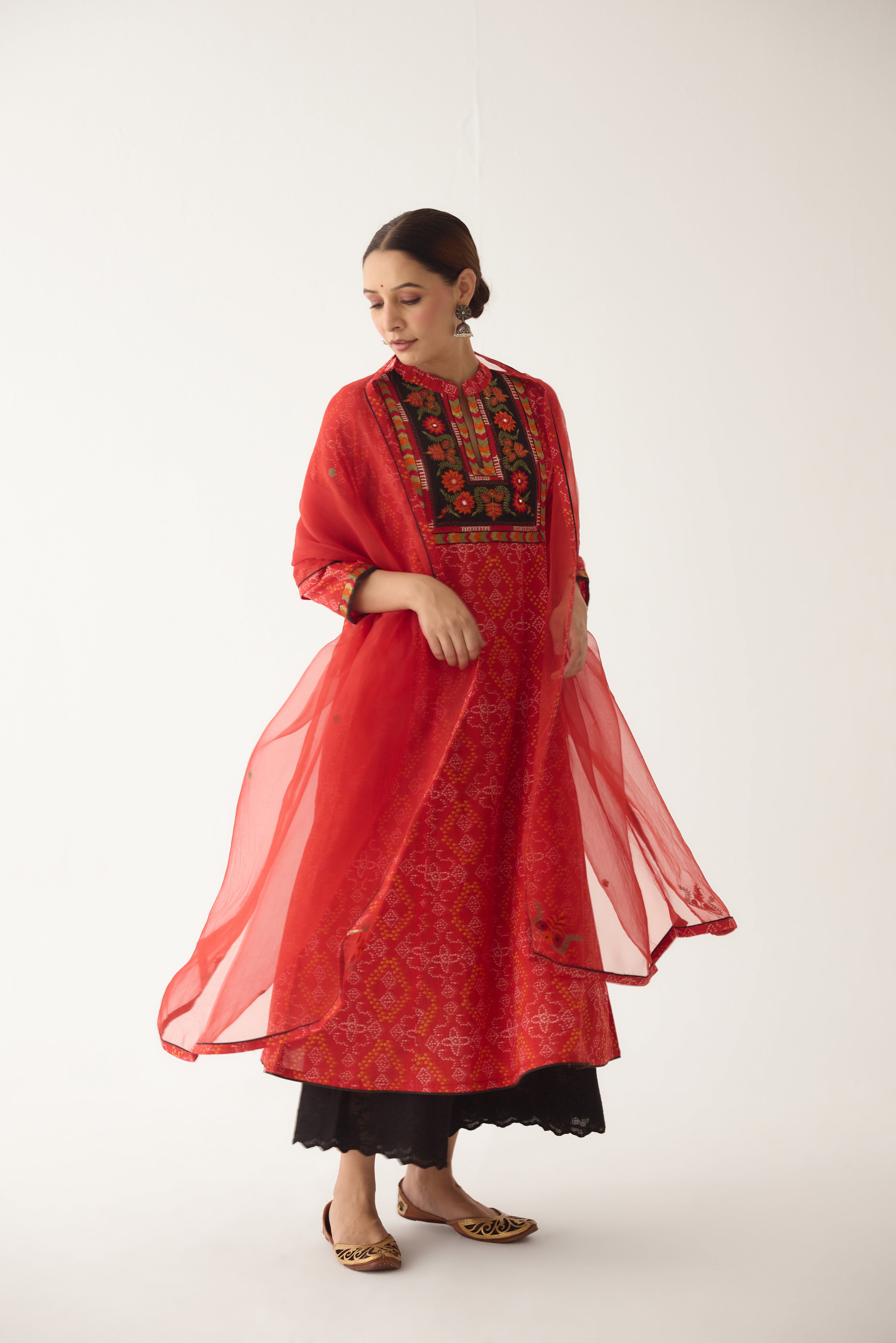 Neera Kurta Red  (Set of 2) (9997428949291)