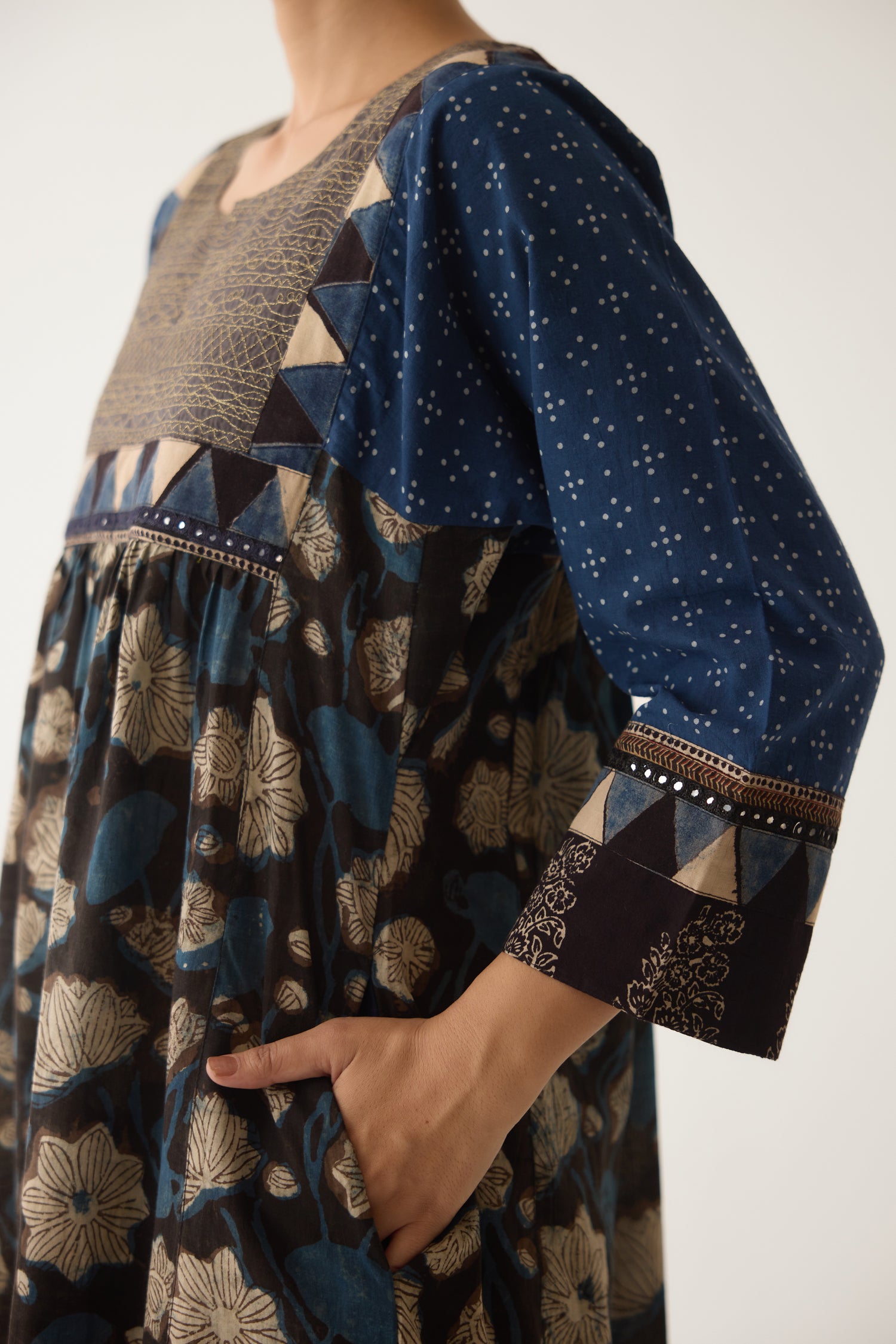 Banjara Kurta Black/ Indigo (Set of 2) (9996770214187)