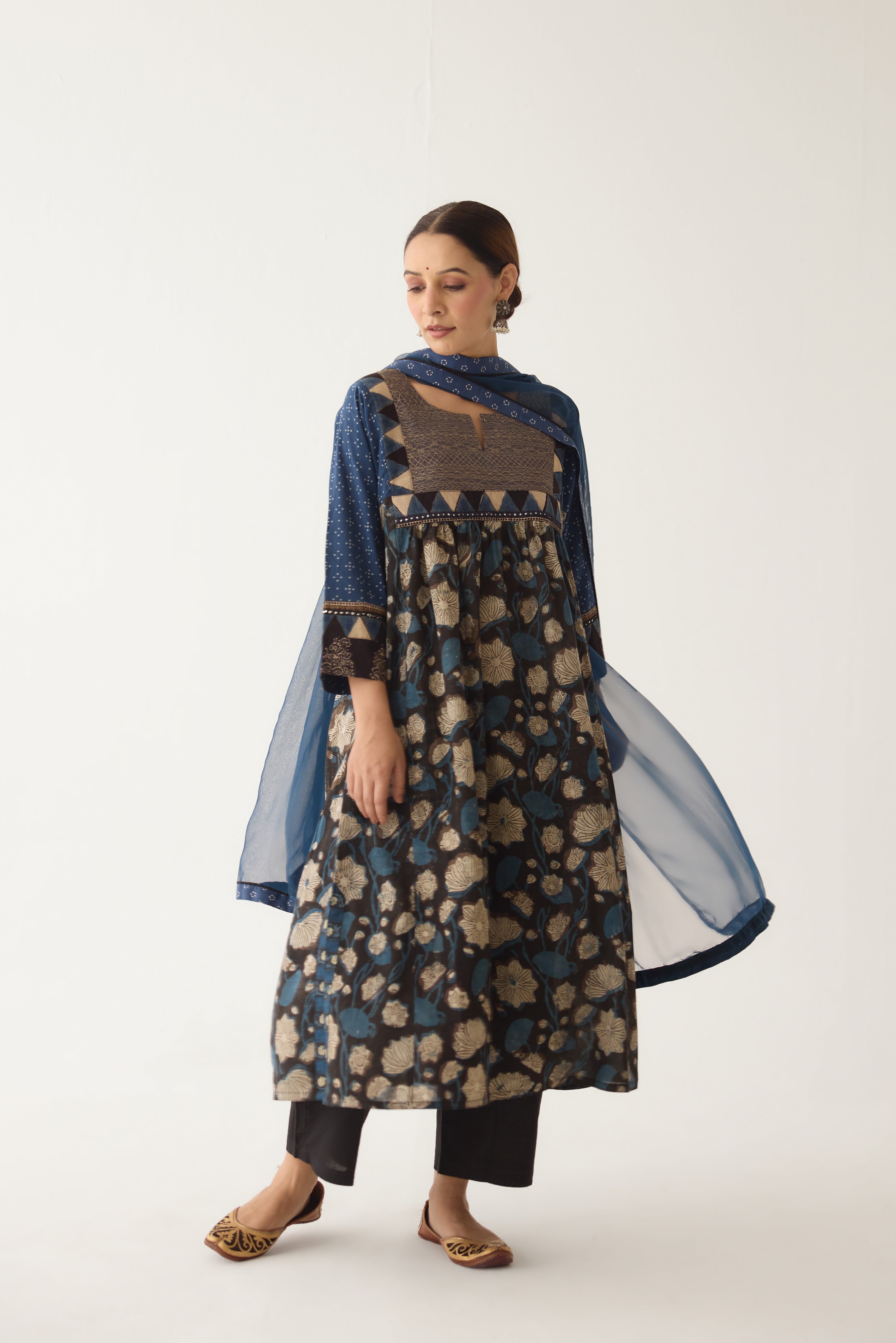 Banjara Kurta Black/ Indigo (Set of 2) (9996770214187)