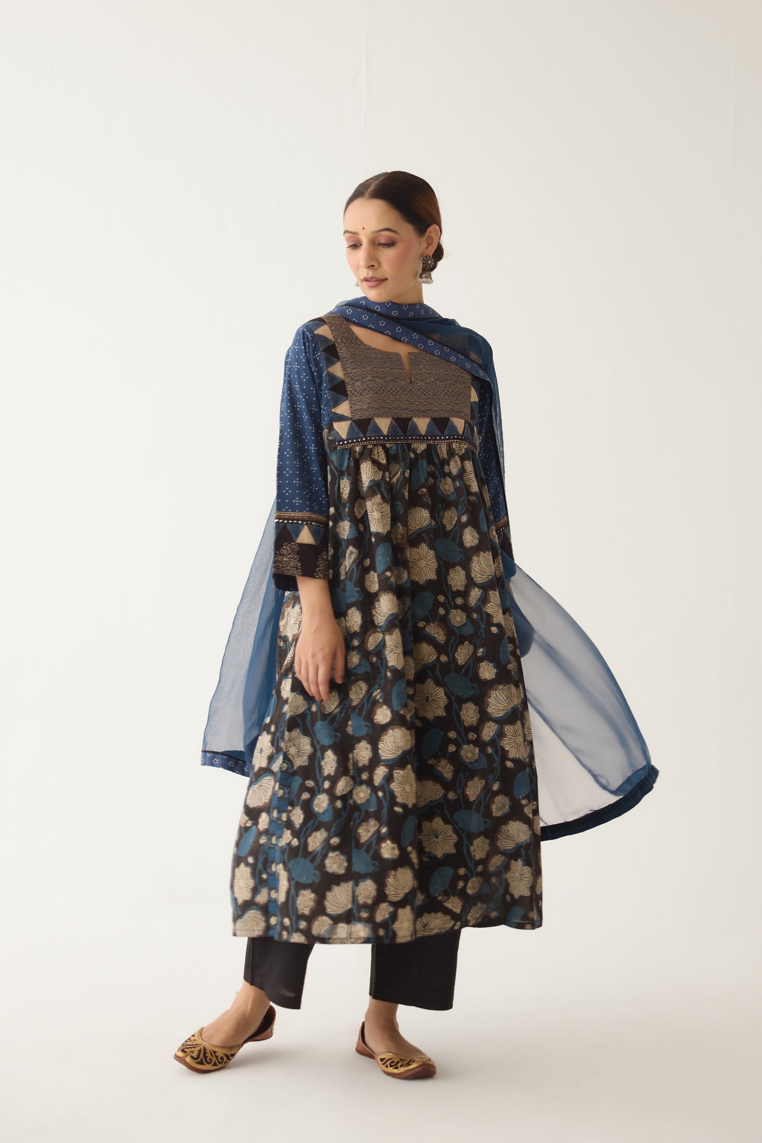 Banjara Kurta Black/ Indigo (Set of 2) (9996770214187)