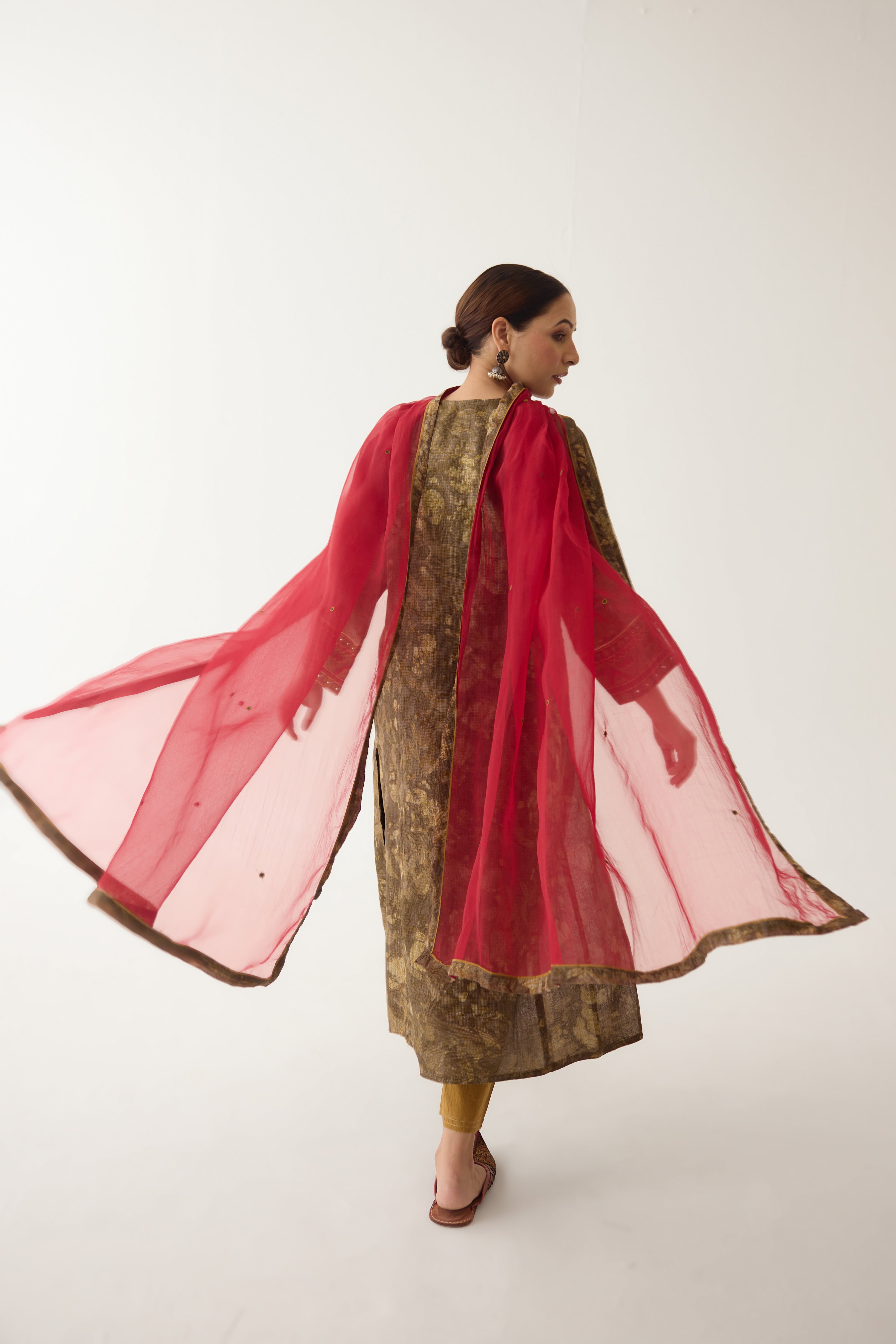 Tulsi Kurta Brown Beige (Set of 3) (9997140459819)