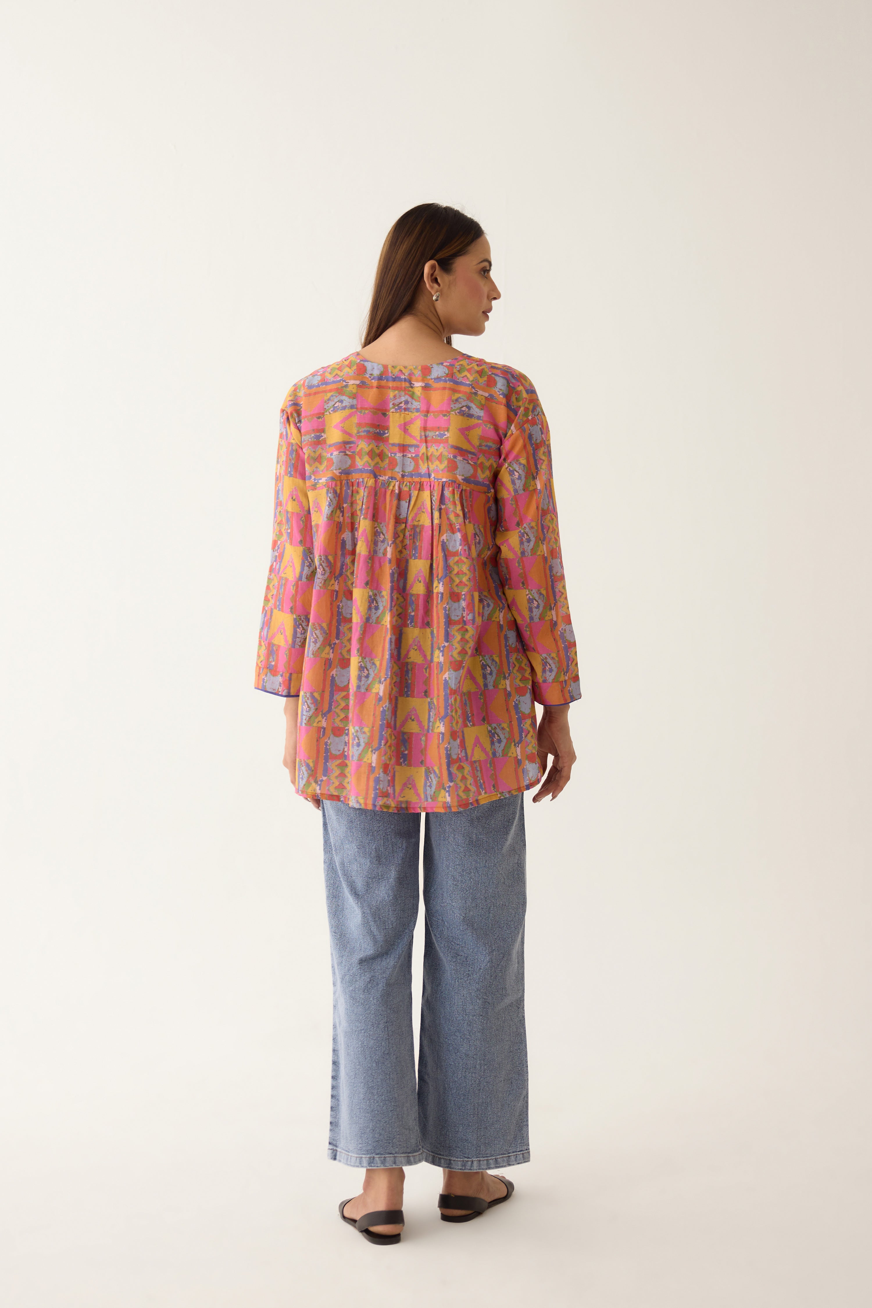 Sofia Top Pink Orange (10003776897323)