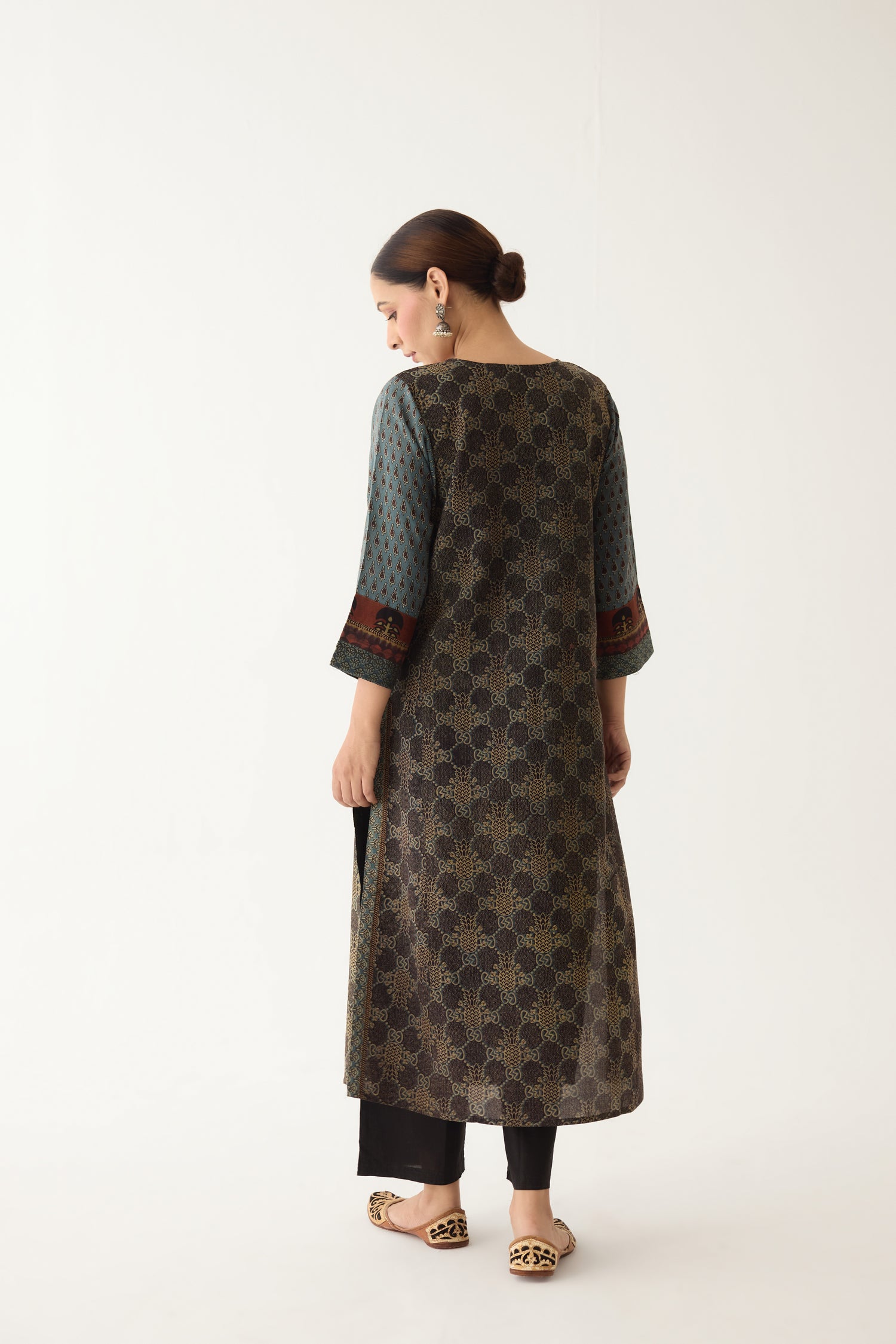 Rozana Kurta Black/ Blue (Set of 2) (9996978127147)