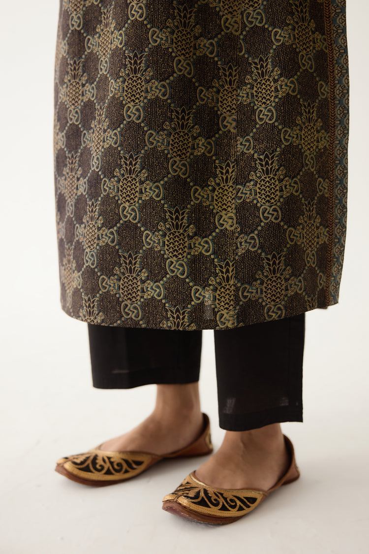 Rozana Kurta Black/ Blue (Set of 2) (9996978127147)