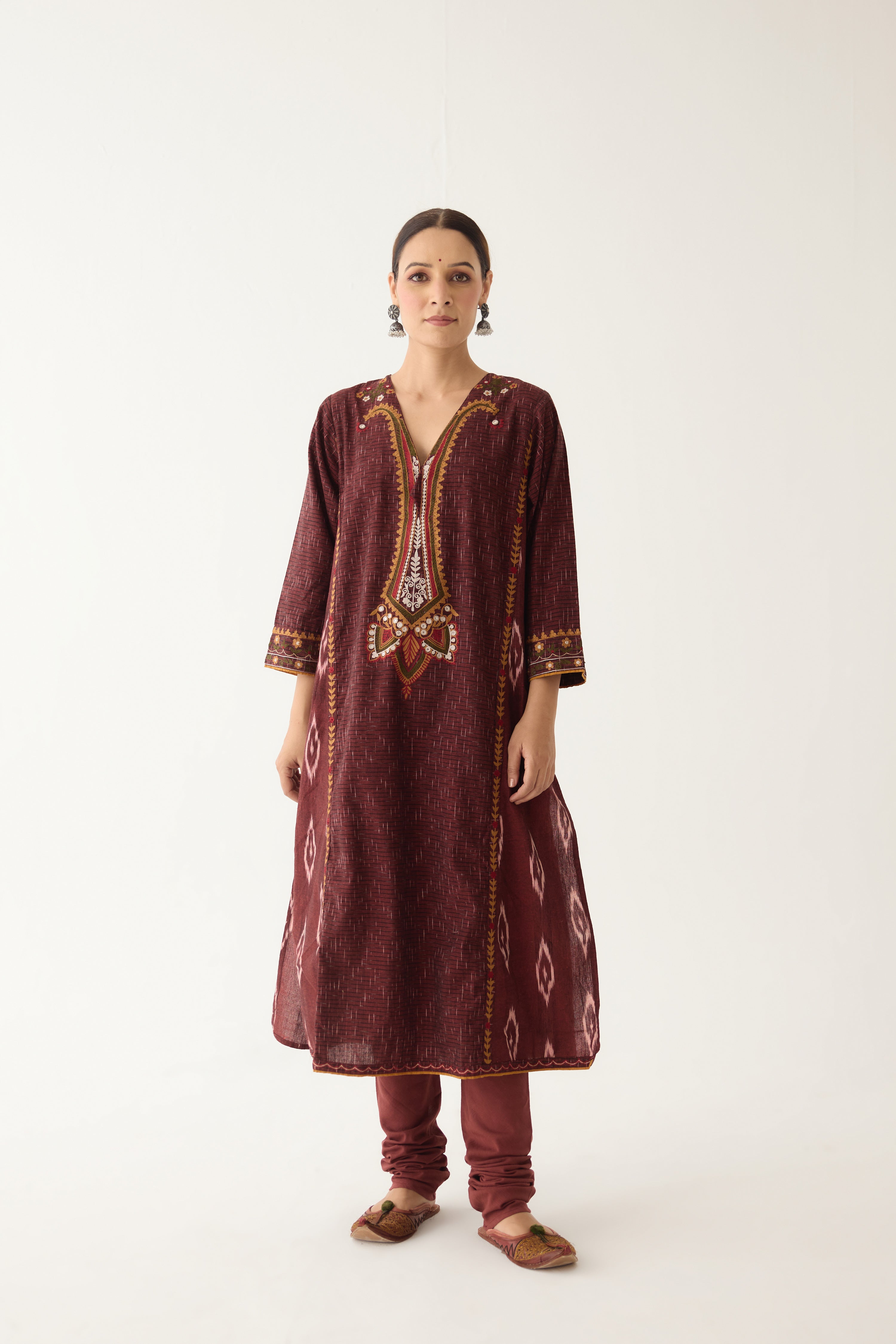 Siya Kurta Maroon (Set of 2) (9997431144747)