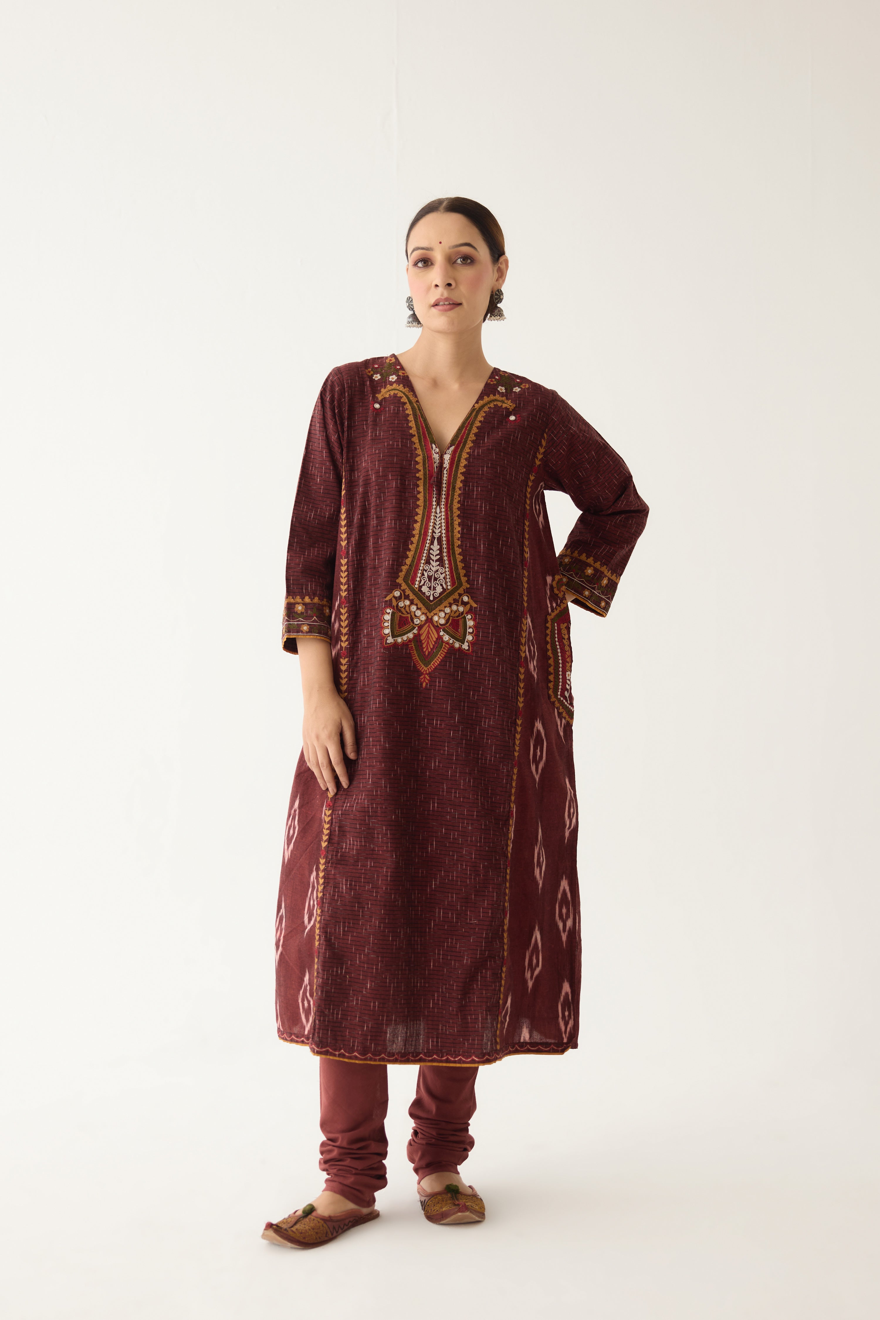 Siya Kurta Maroon (Set of 2) (9997431144747)