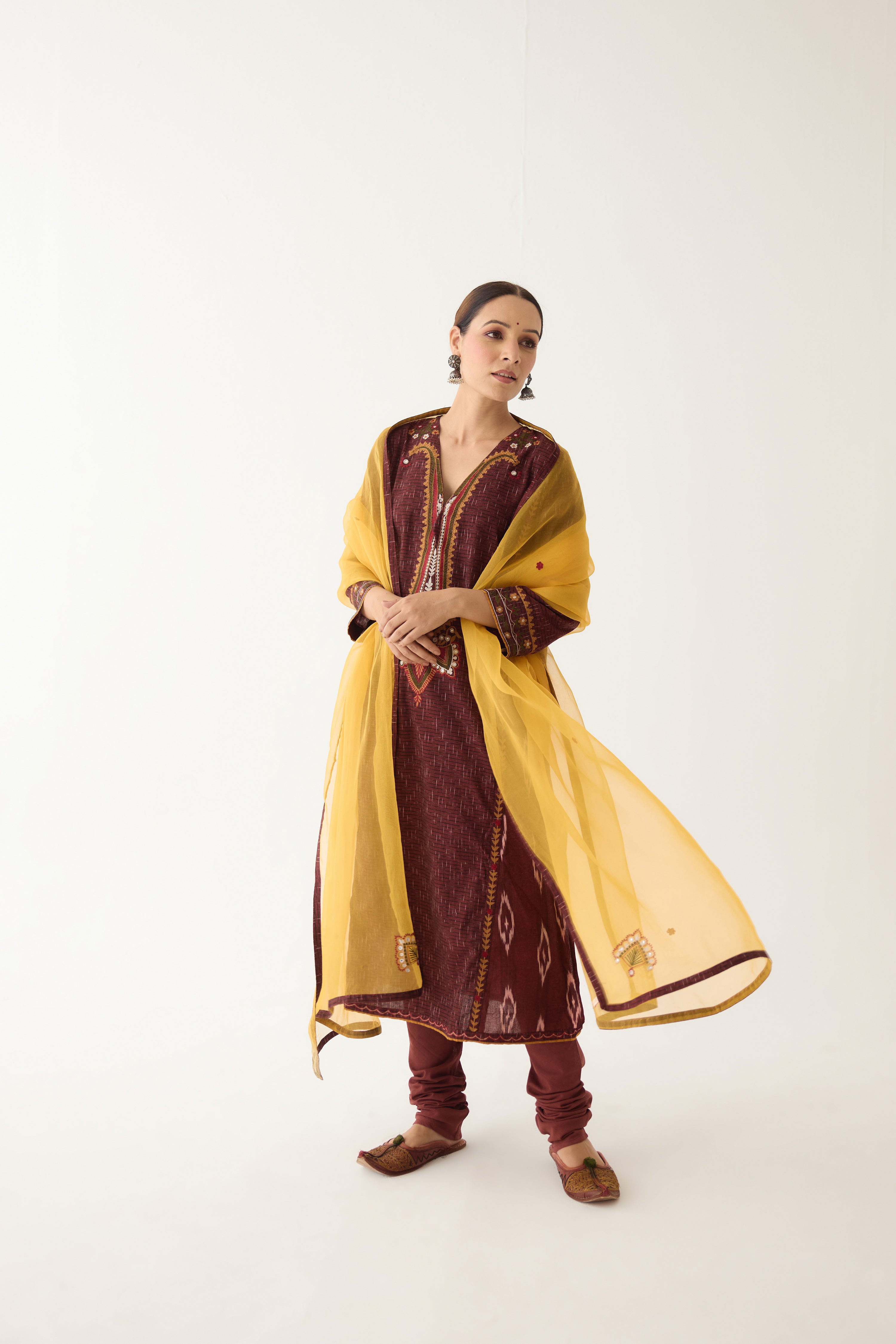 Siya Dupatta Yellow (9997432357163)