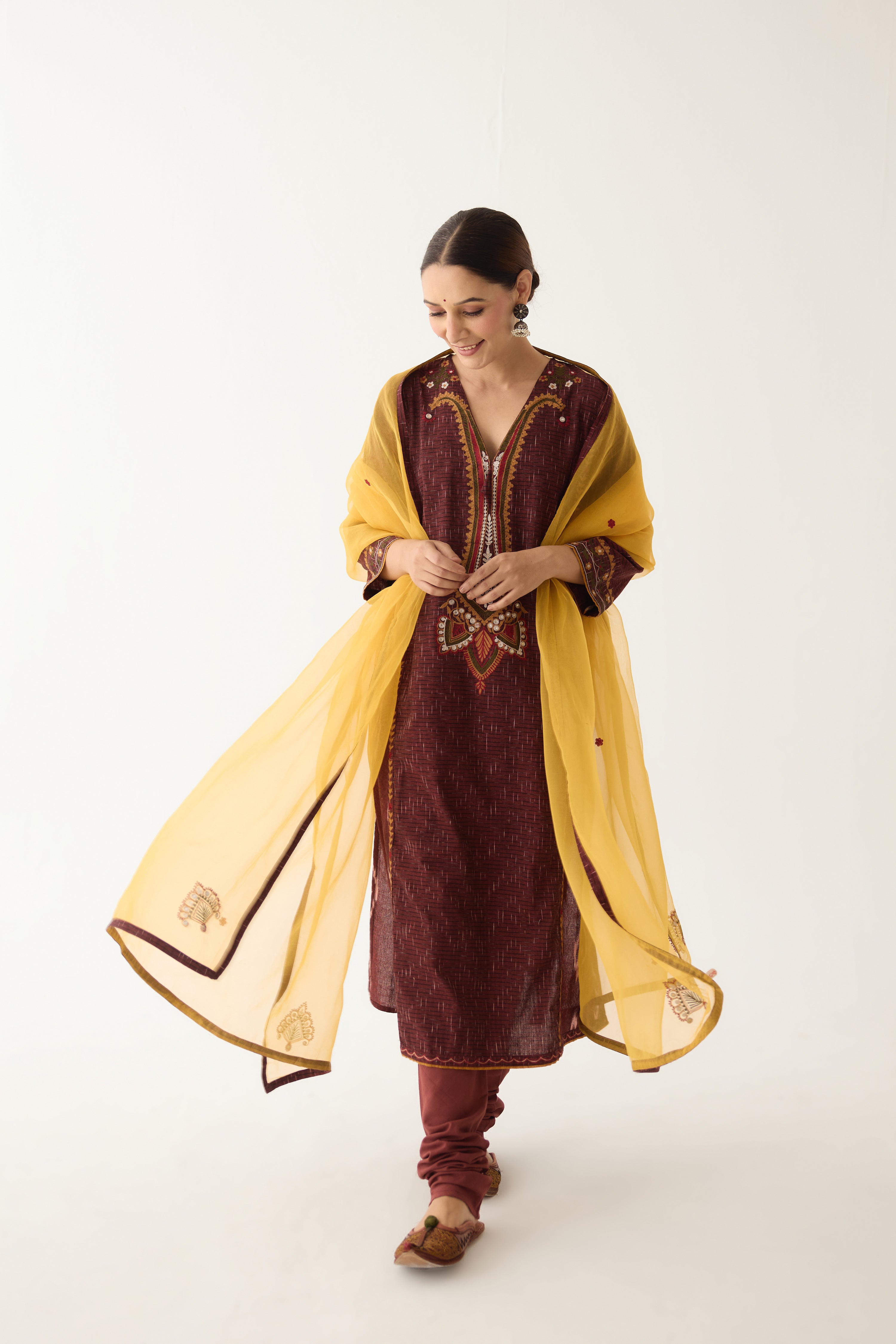 Siya Dupatta Yellow (9997432357163)