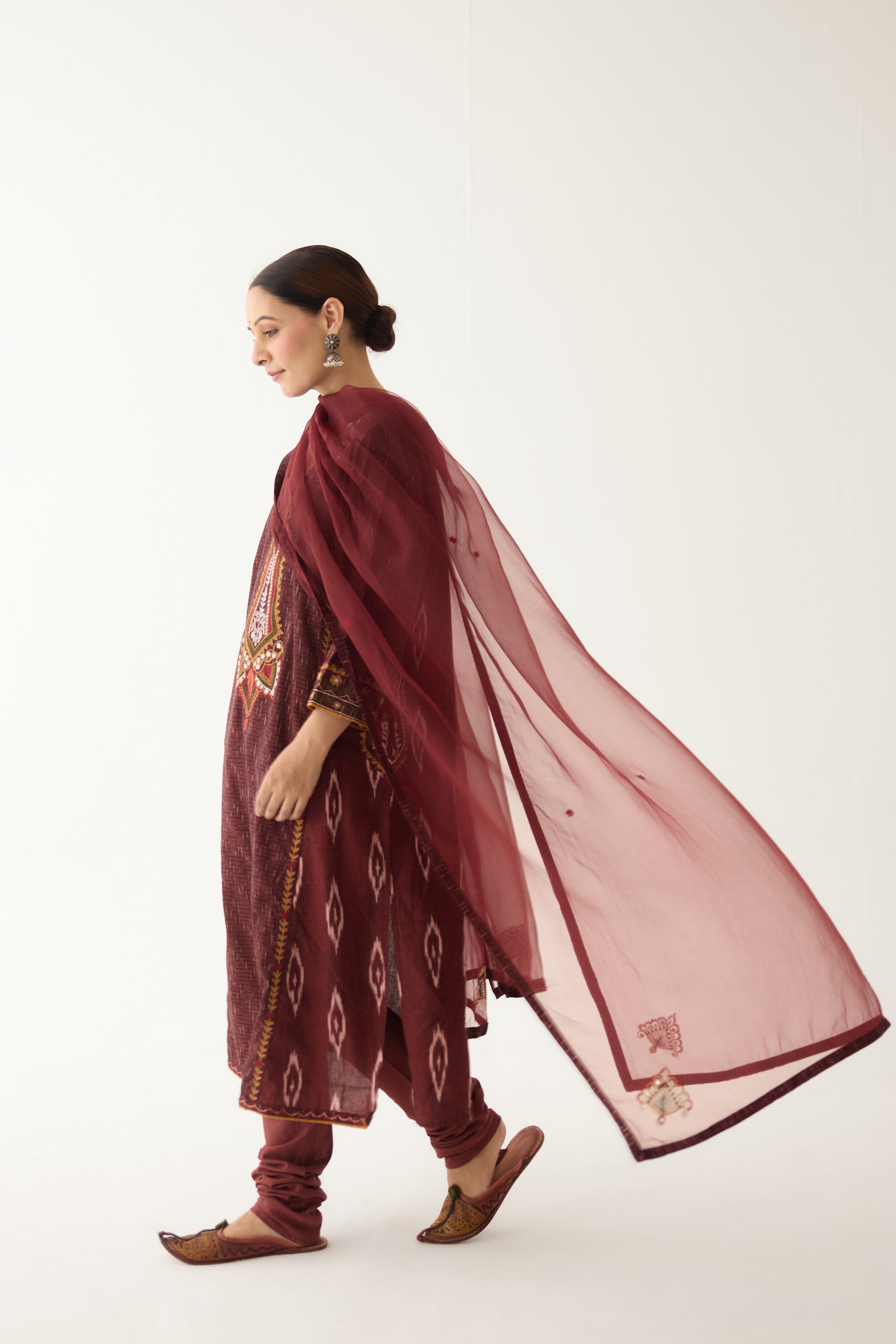 Siya Kurta Maroon (Set of 2) (9997431144747)