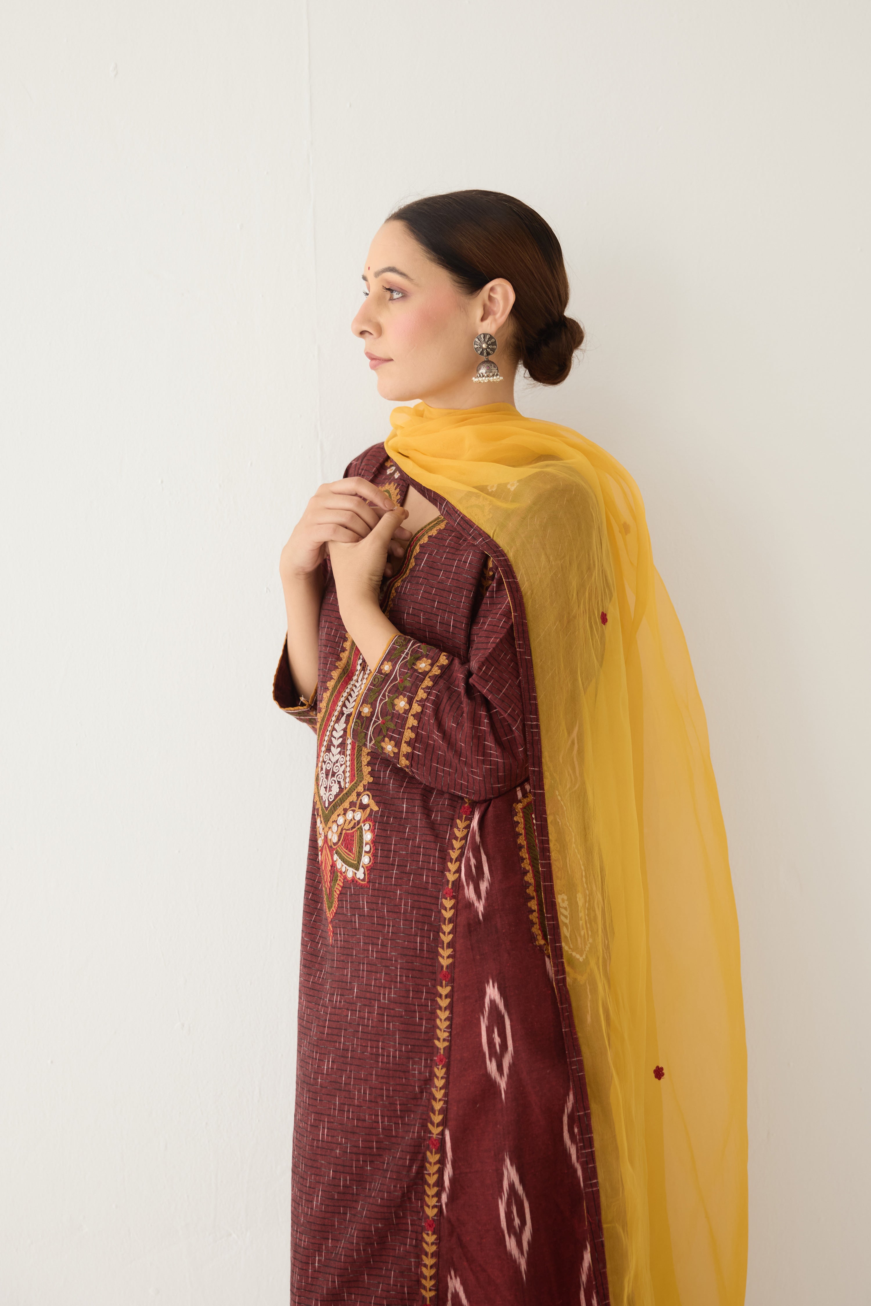 Siya Kurta Maroon (Set of 2) (9997431144747)